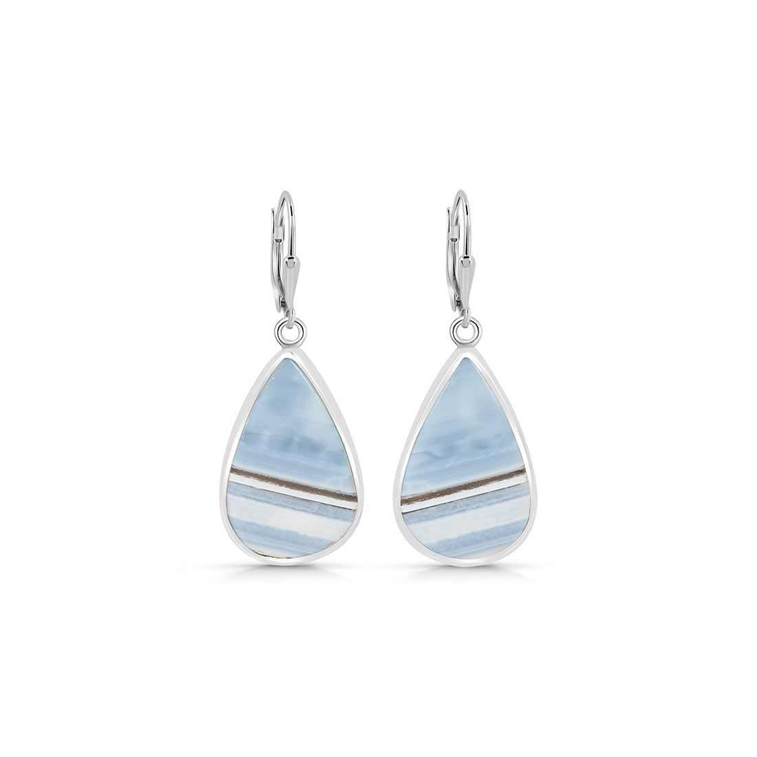 Premium Blue Opal Earrings - Elegant Statement Piece (BLO-E-2)