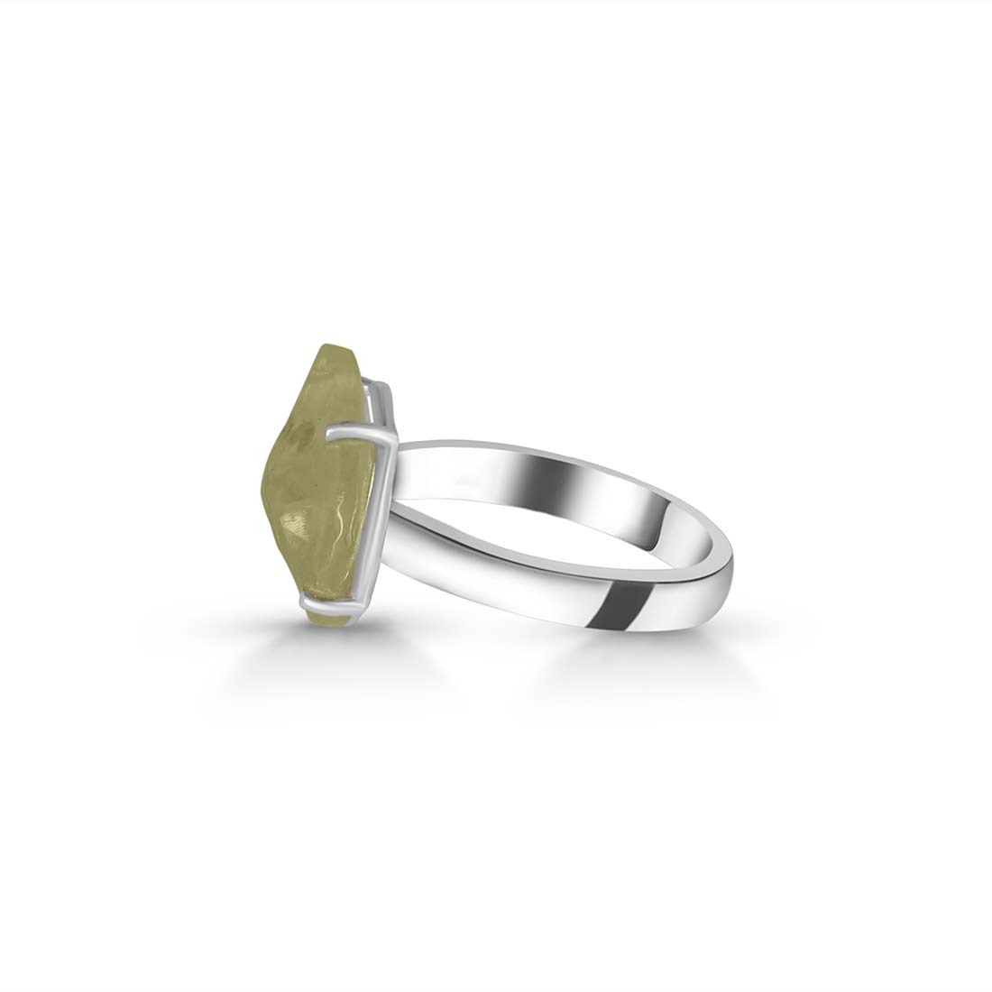 Premium Libyan Desert Glass Statement Ring - LDG-R-18