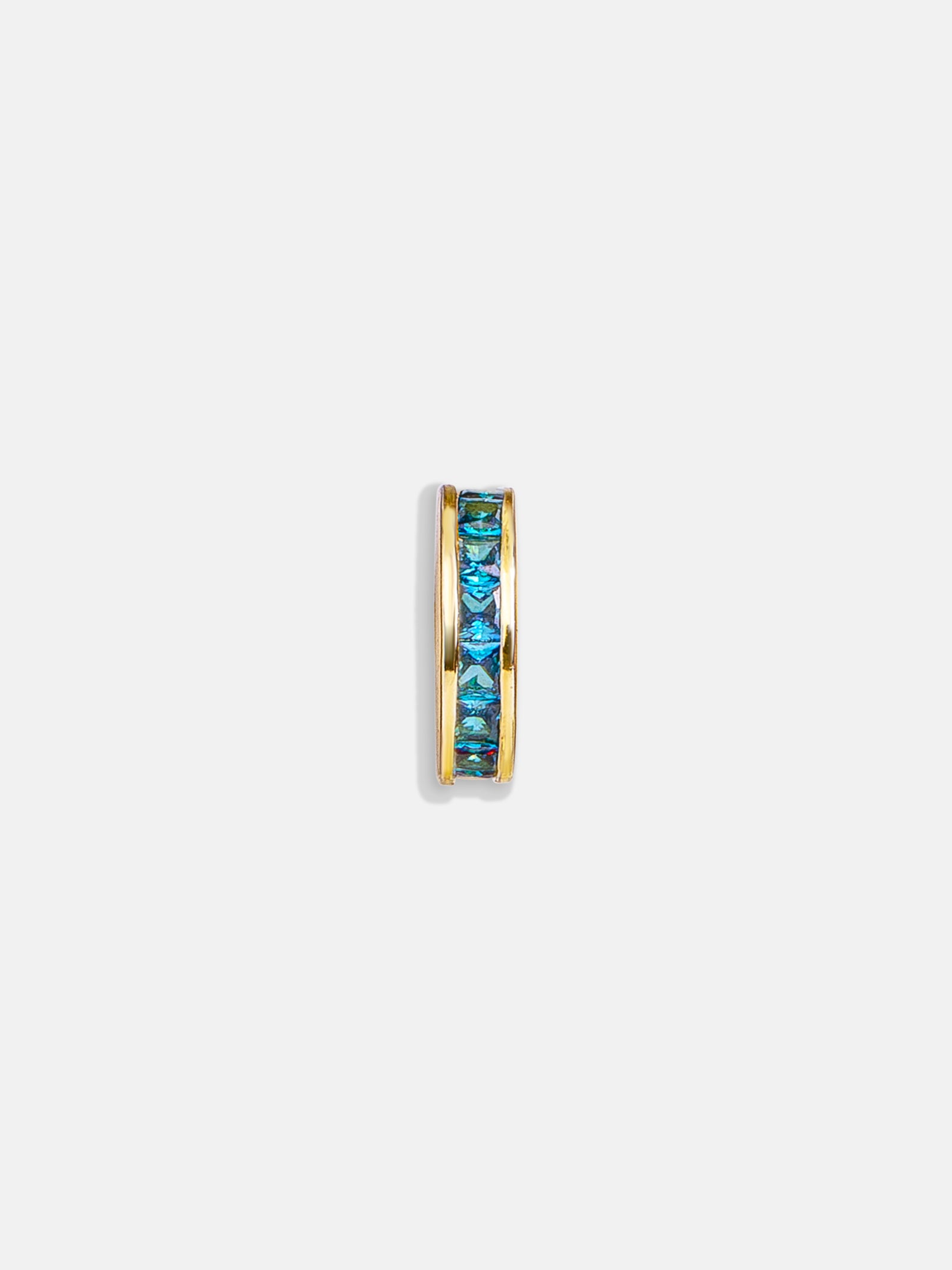 Premium Blue Zircon Birthstone Bead Charm