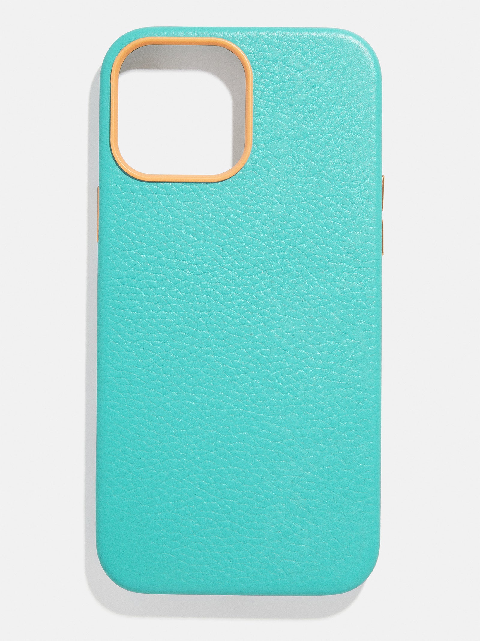 Premium Leather iPhone Case - Aqua Blue