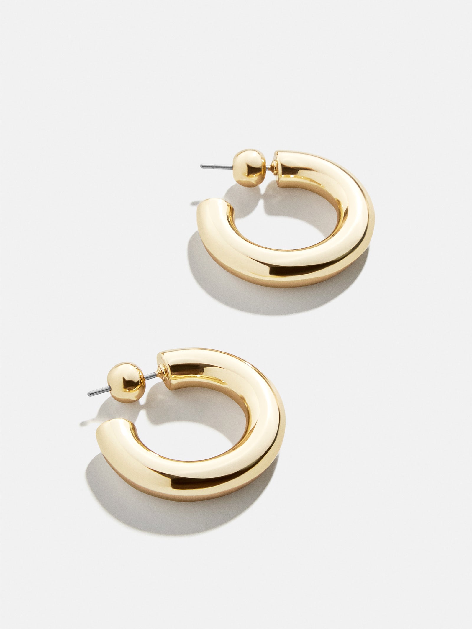 Premium Dalilah Hoop Earrings - 23MM Gold Finish