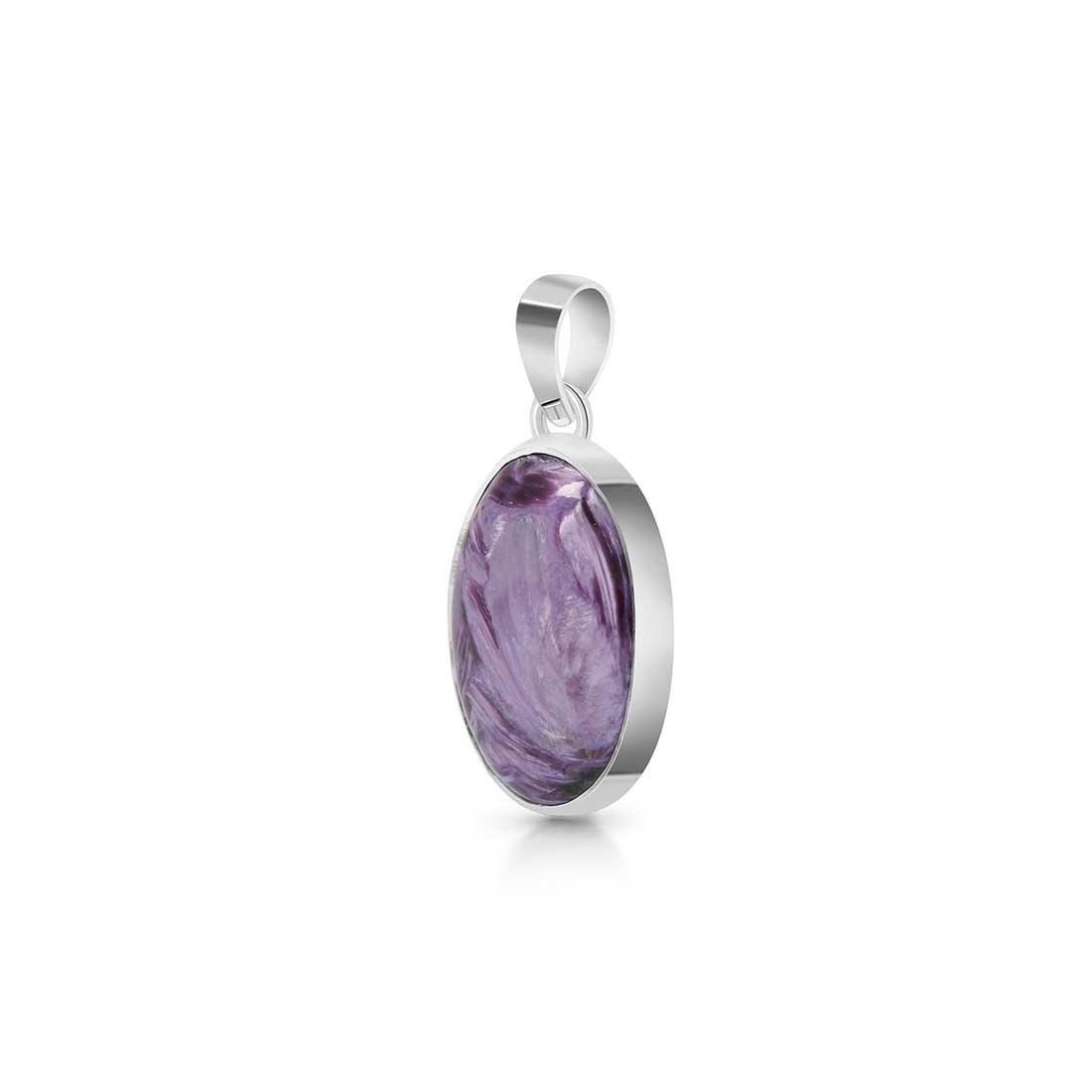 Premium Charoite Statement Pendant - CHR-P-50