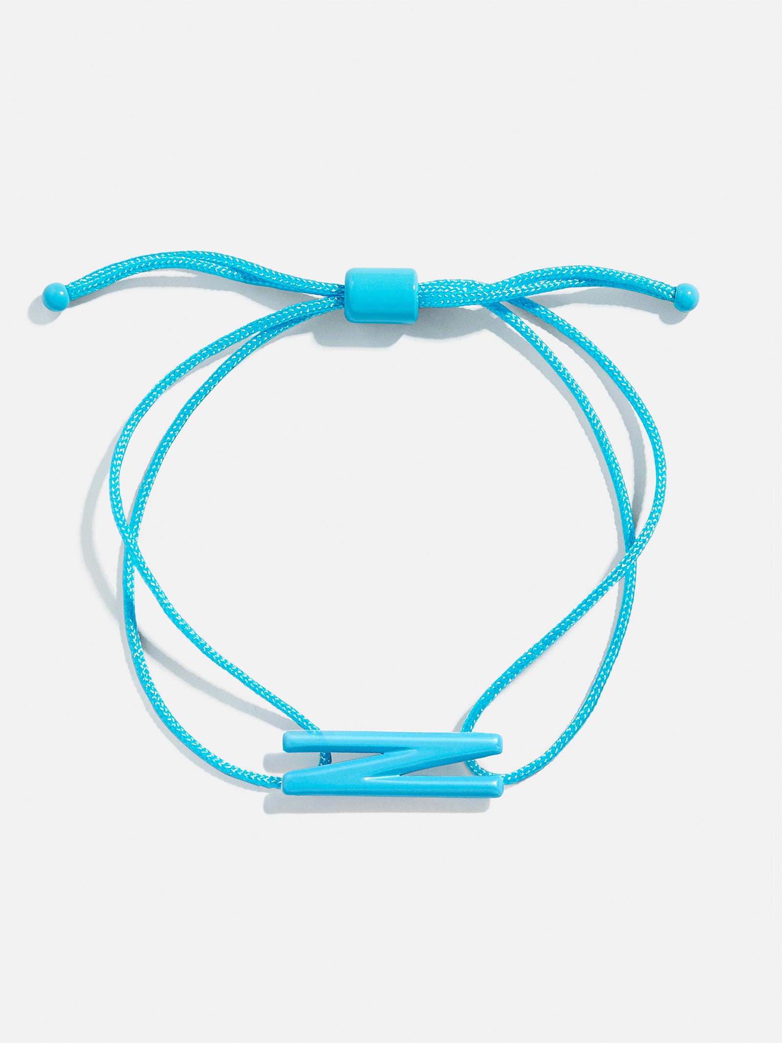 Premium Aqua East West Initial Cord Bracelet - Personalized Style