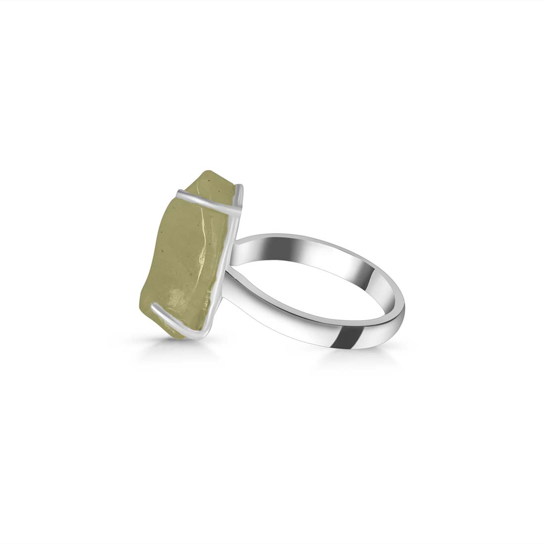 Premium Libyan Desert Glass Statement Ring - LDG-R-17