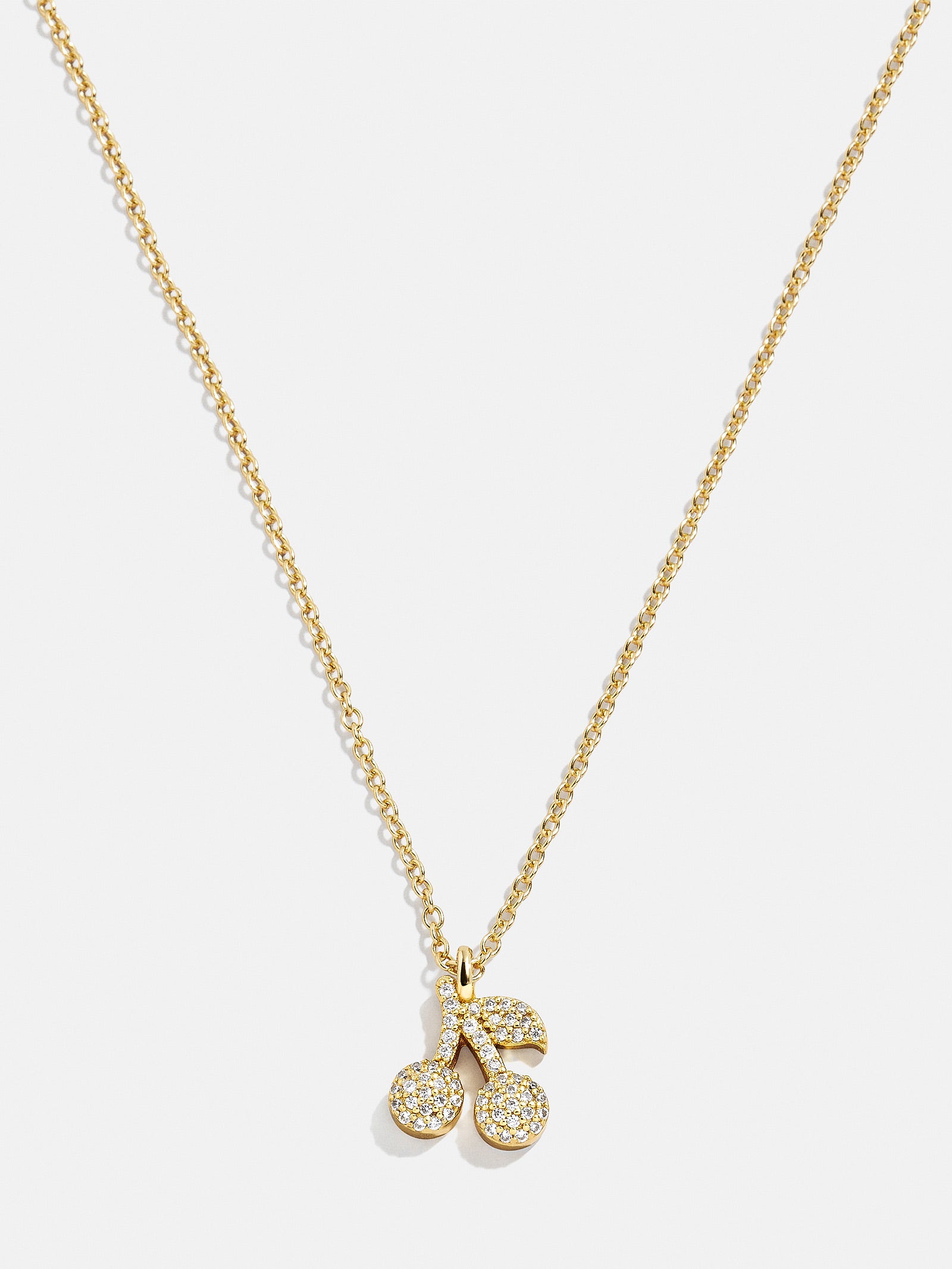 Premium 18K Gold Cherry Motif Necklace - Elegant & Playful