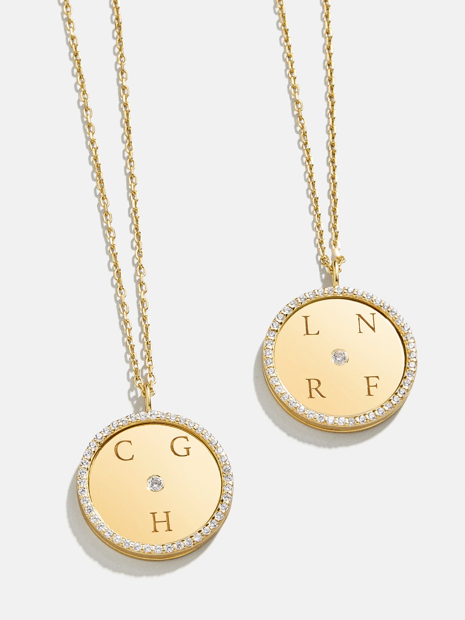 Premium 18K Gold Custom Monogram Necklace - Personalized Shine