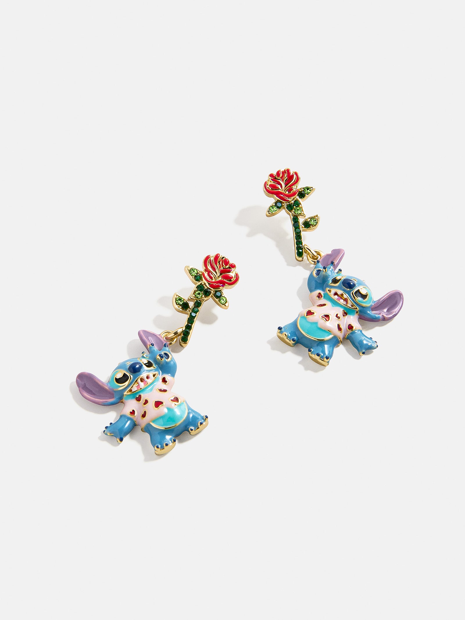 Premium Disney Stitch Rose Stud Earrings - Ultimate Valentine's Gift