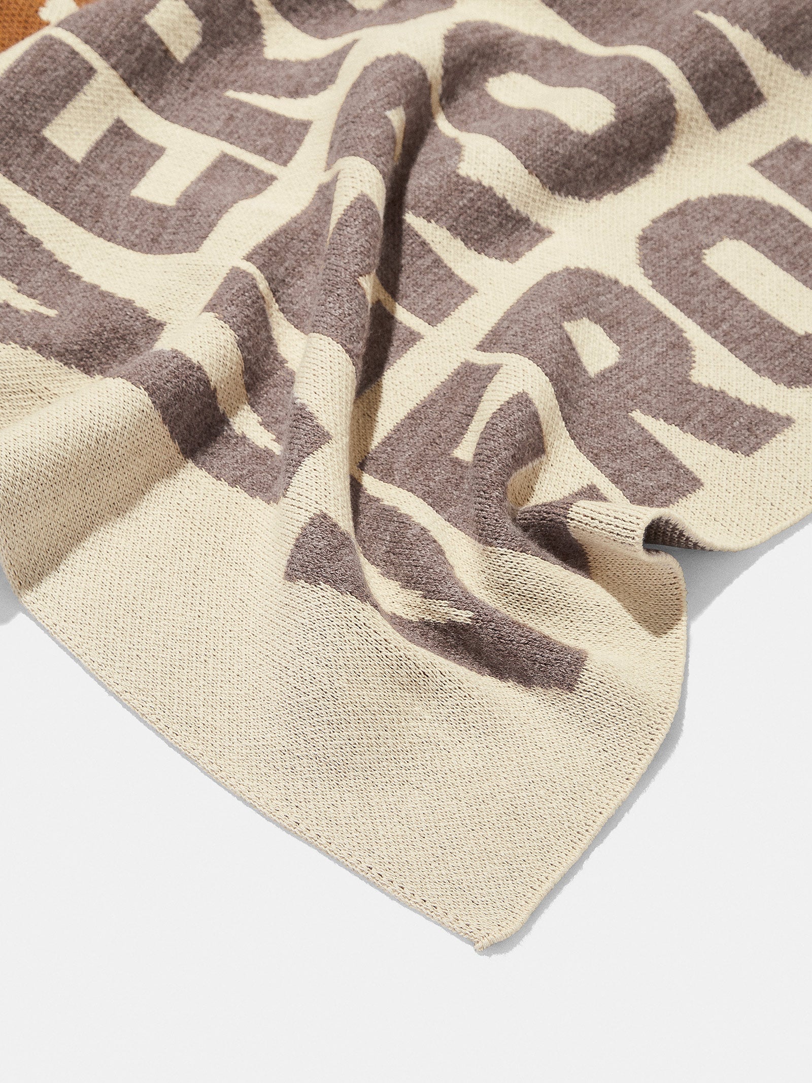Premium Ombre Name Custom Blanket - Beige/Brown | Personalized Luxury