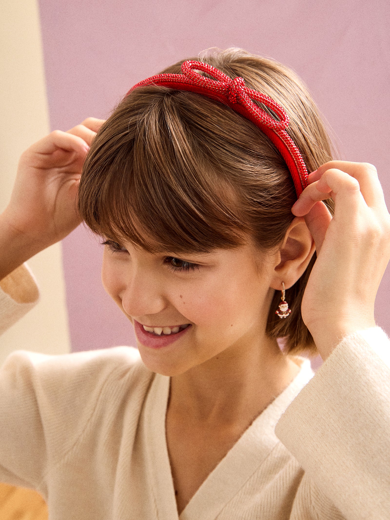 Ultimate Sparkle Kids' Headband - Vibrant Red