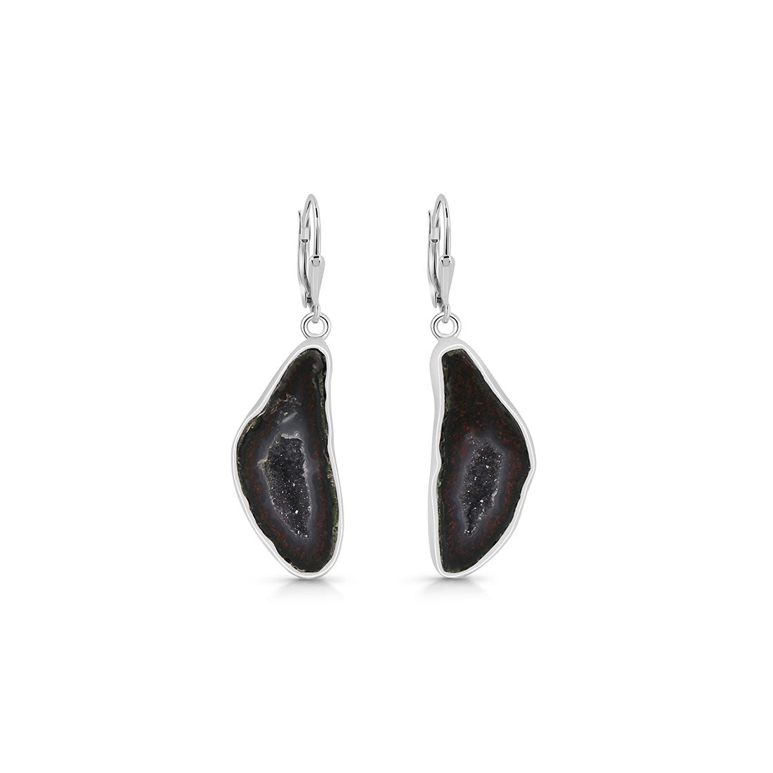 Premium Coconut Geode Statement Earrings - Ultimate Elegance (CCG-E-31)