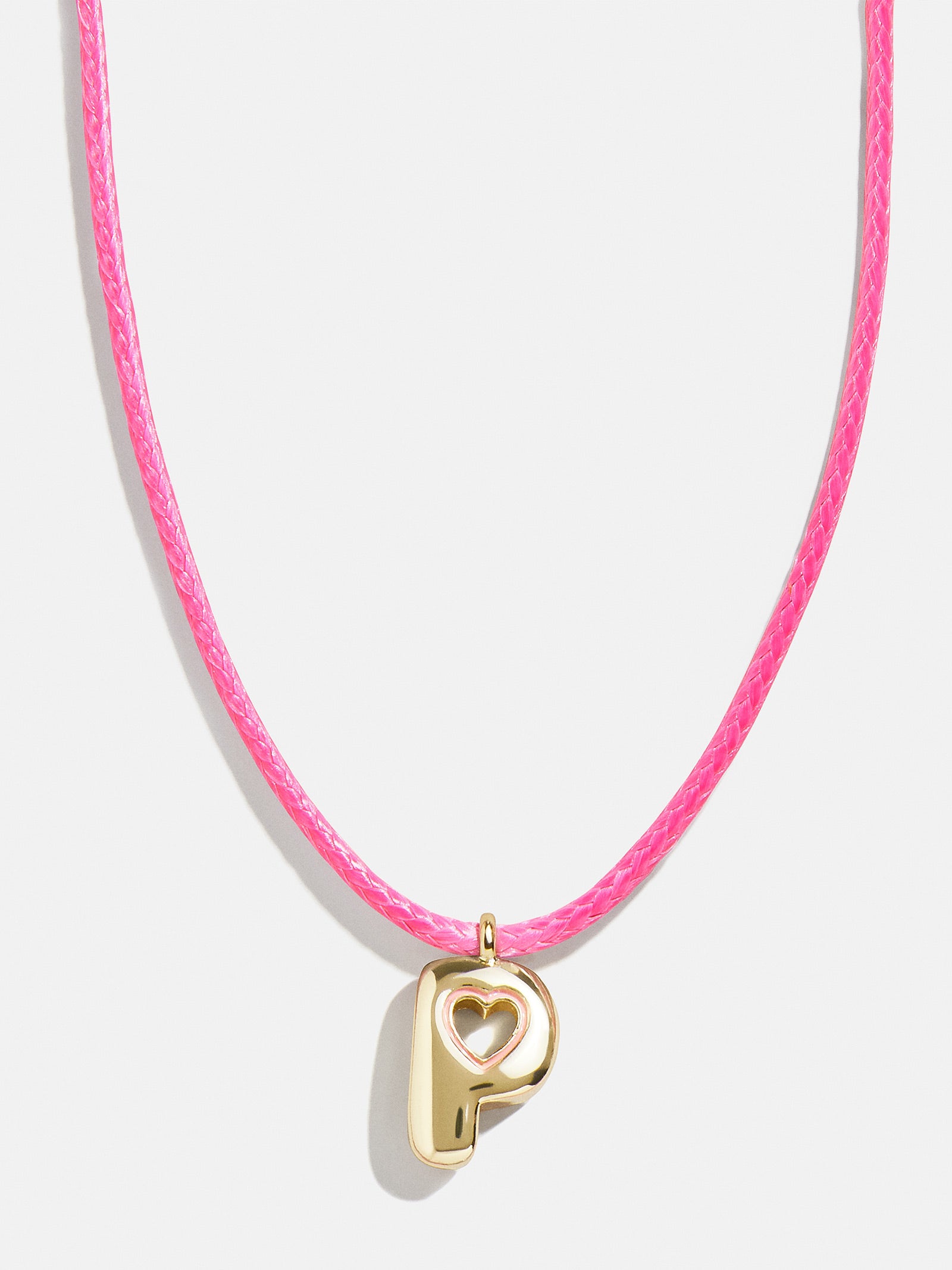 Premium Personalized Kids Initial Necklace - Light Pink