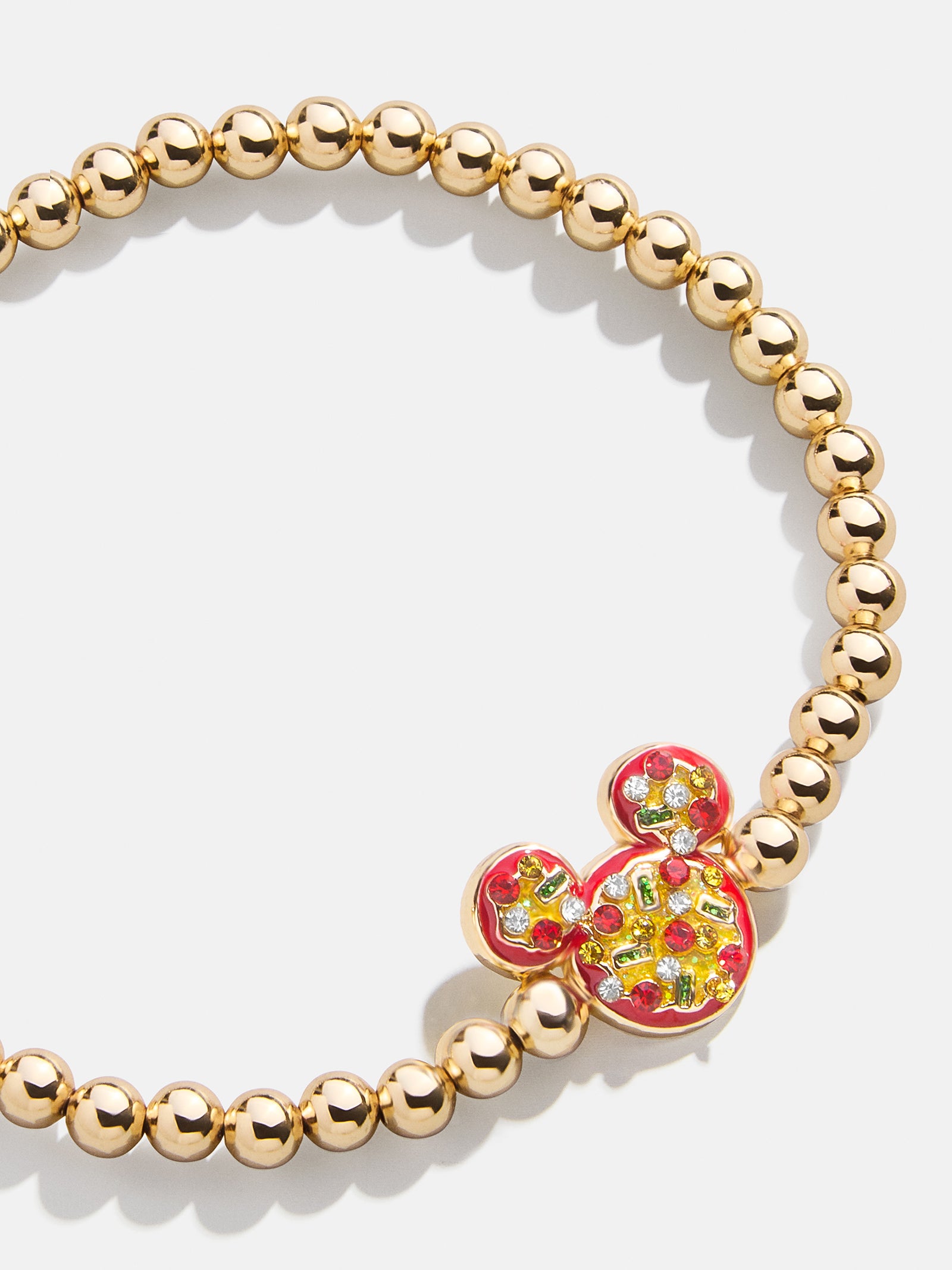 Premium Disney Mickey Mouse Pizza Pisa Charm Bracelet