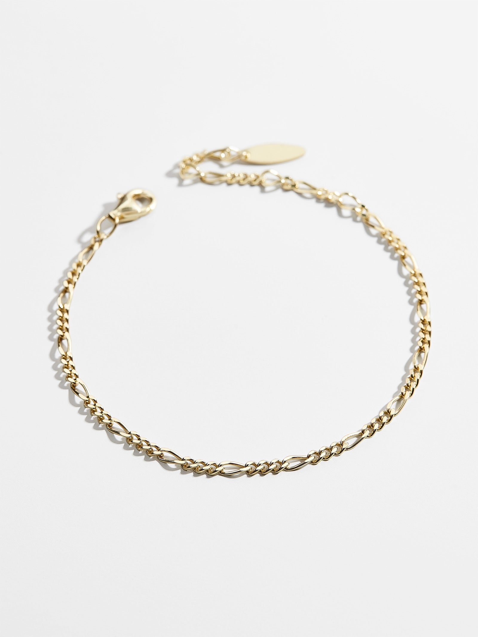 Premium Figaro 18K Gold Bracelet - Ultimate Luxury Statement