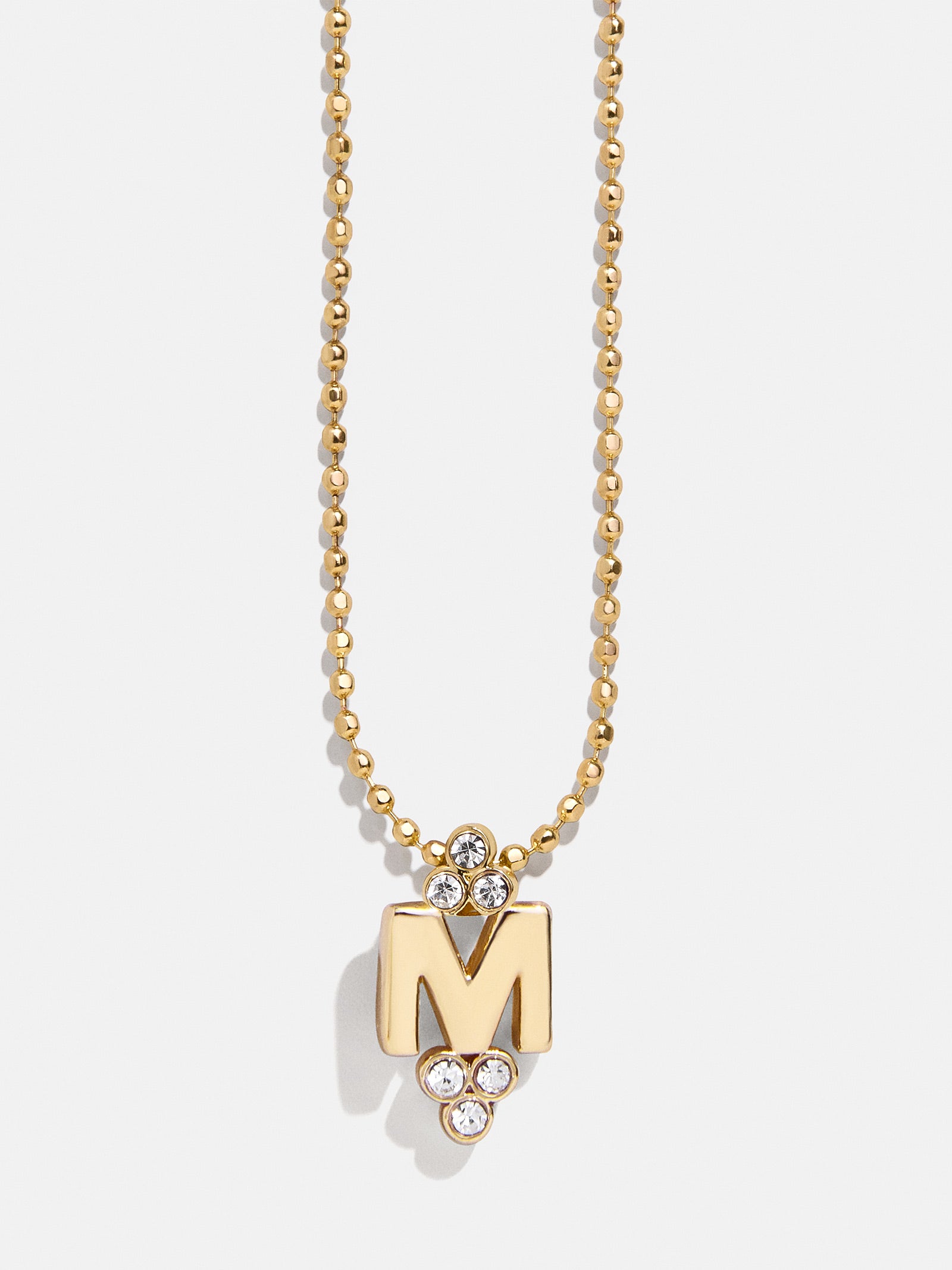 Premium Initial Triad Necklace - Gold & Pavé