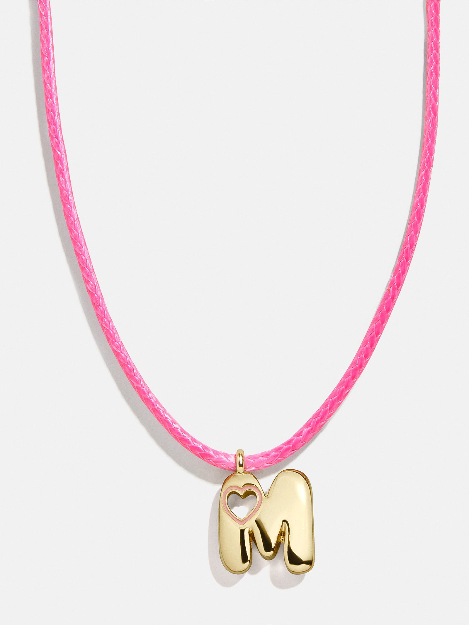 Premium Personalized Kids Initial Necklace - Light Pink