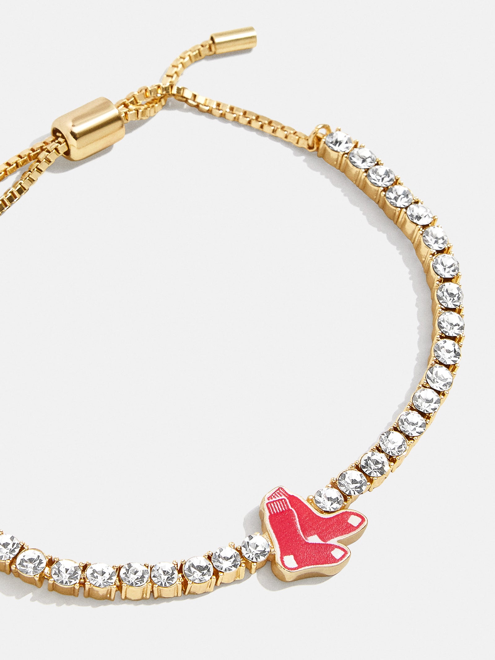 Premium MLB Gold Tennis Bracelet - Boston Red Sox Edition