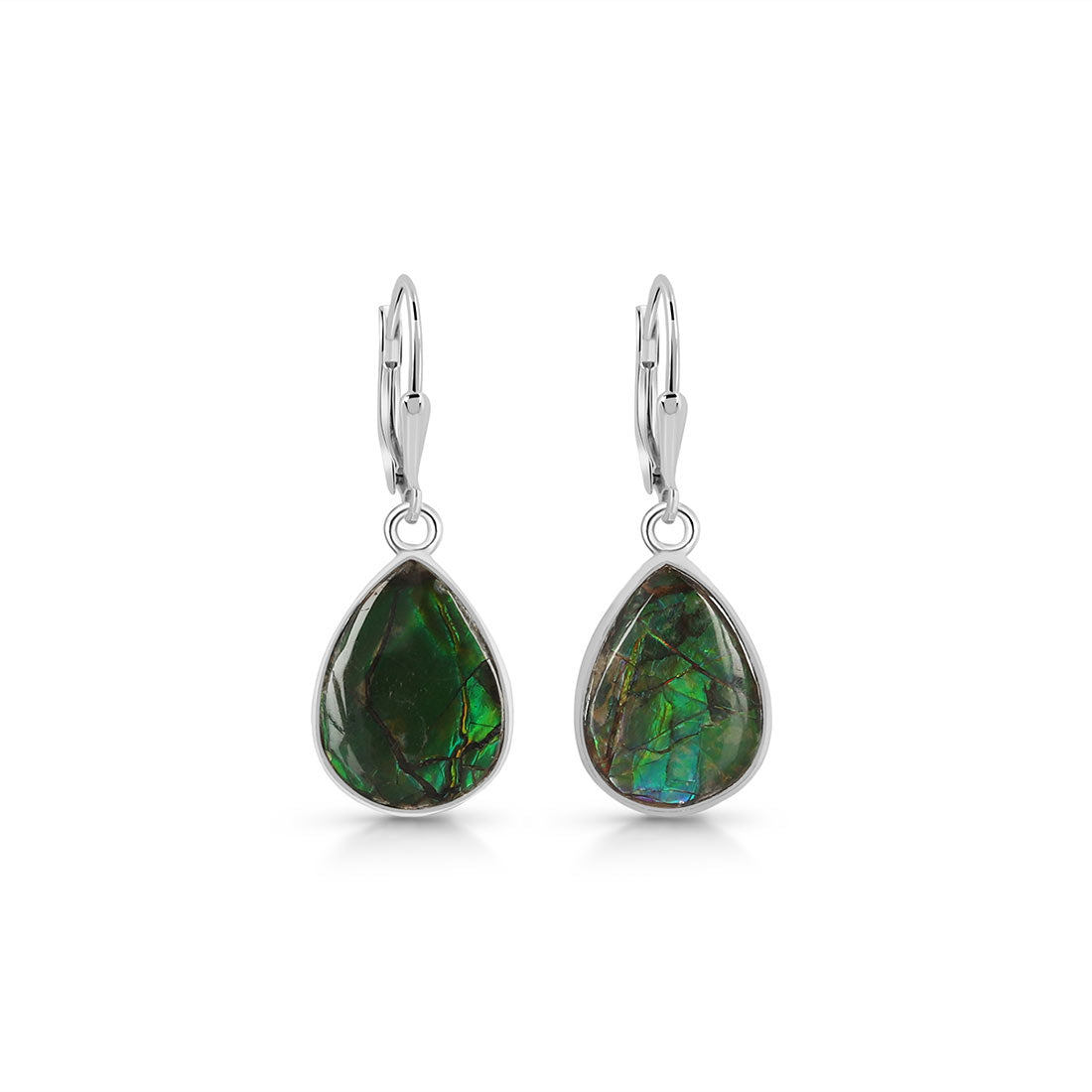 Premium Ammolite Statement Earrings - AML-E-32