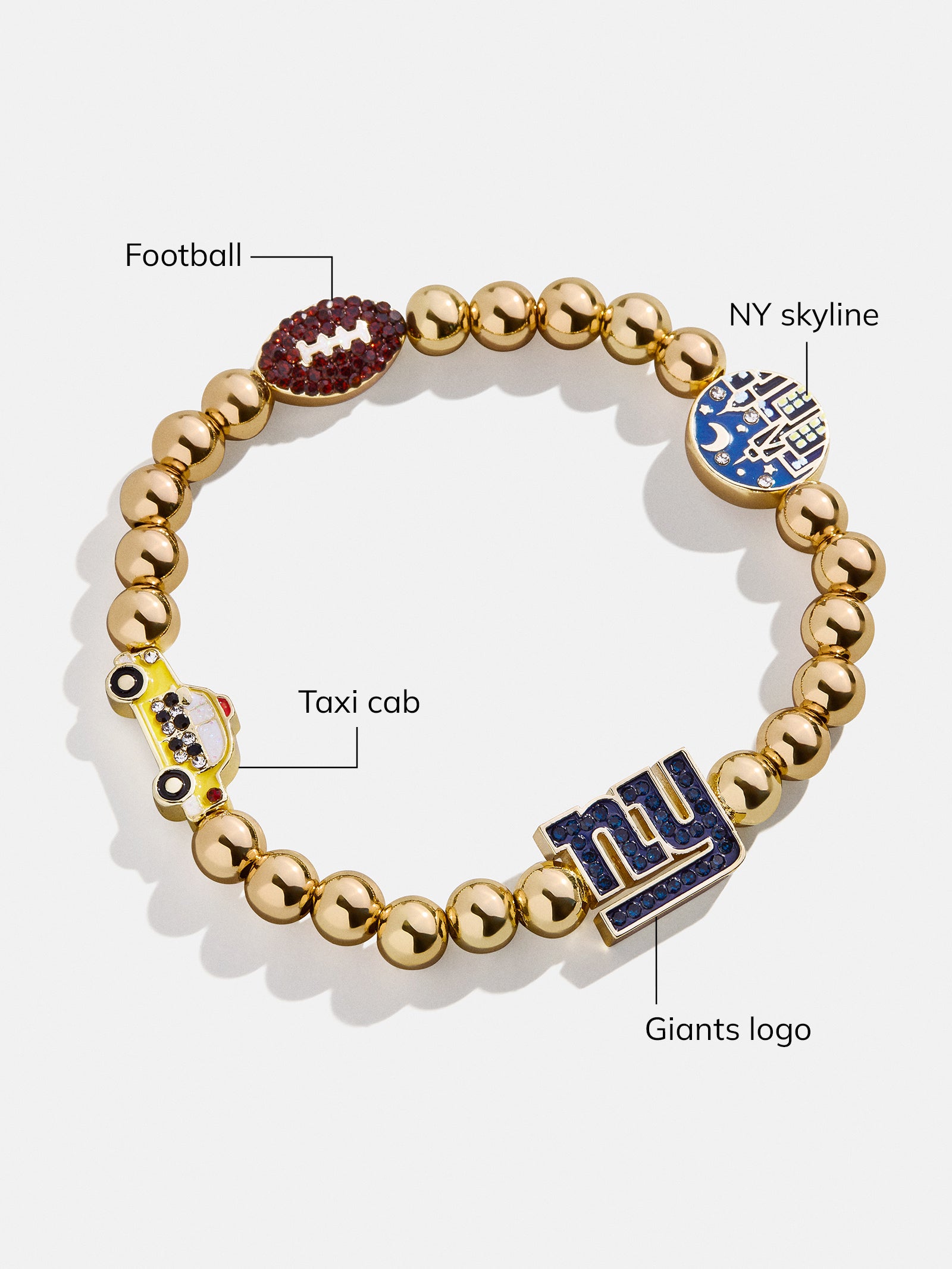 Premium New York Giants NFL Charm Bracelet - Ultimate Fan Accessory