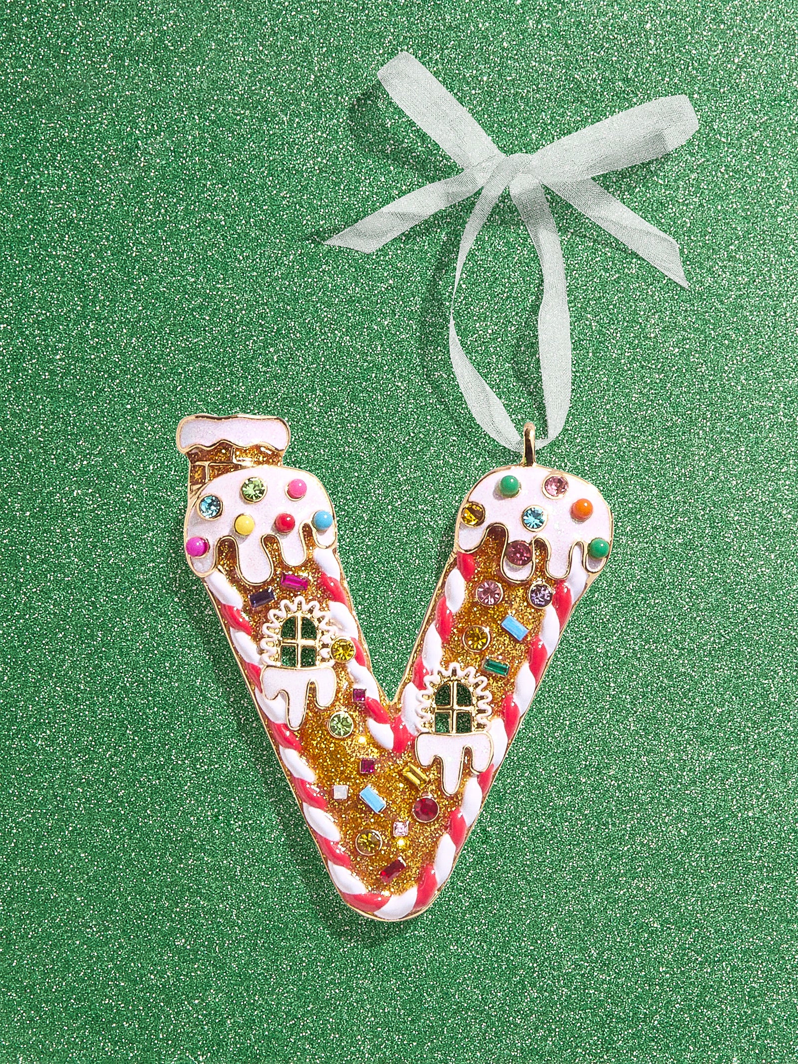 Premium Gingerbread Initial Ornament - Personalize Your Holiday Magic