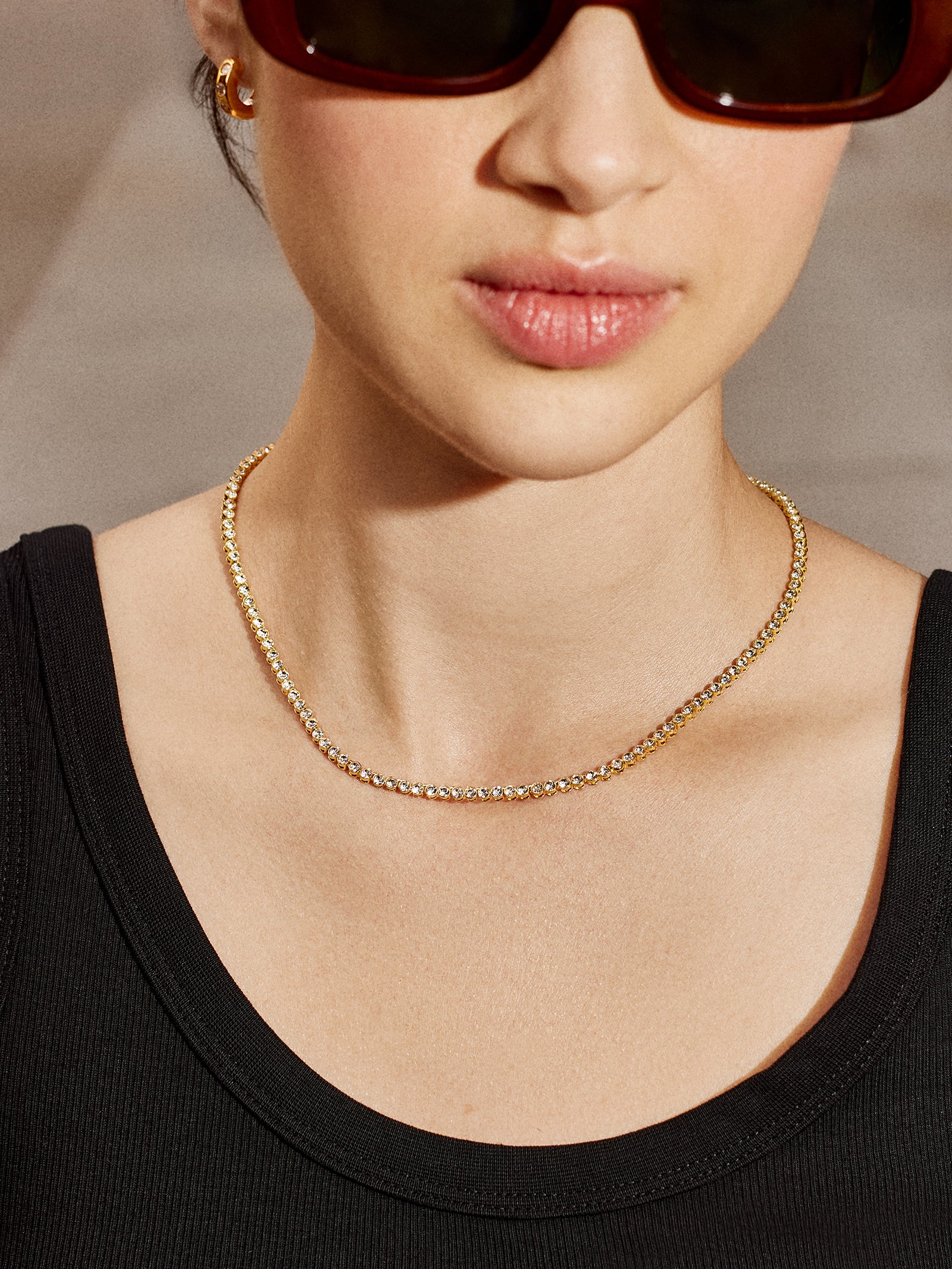 Amalie Premium Tennis Necklace - Ultimate Elegance