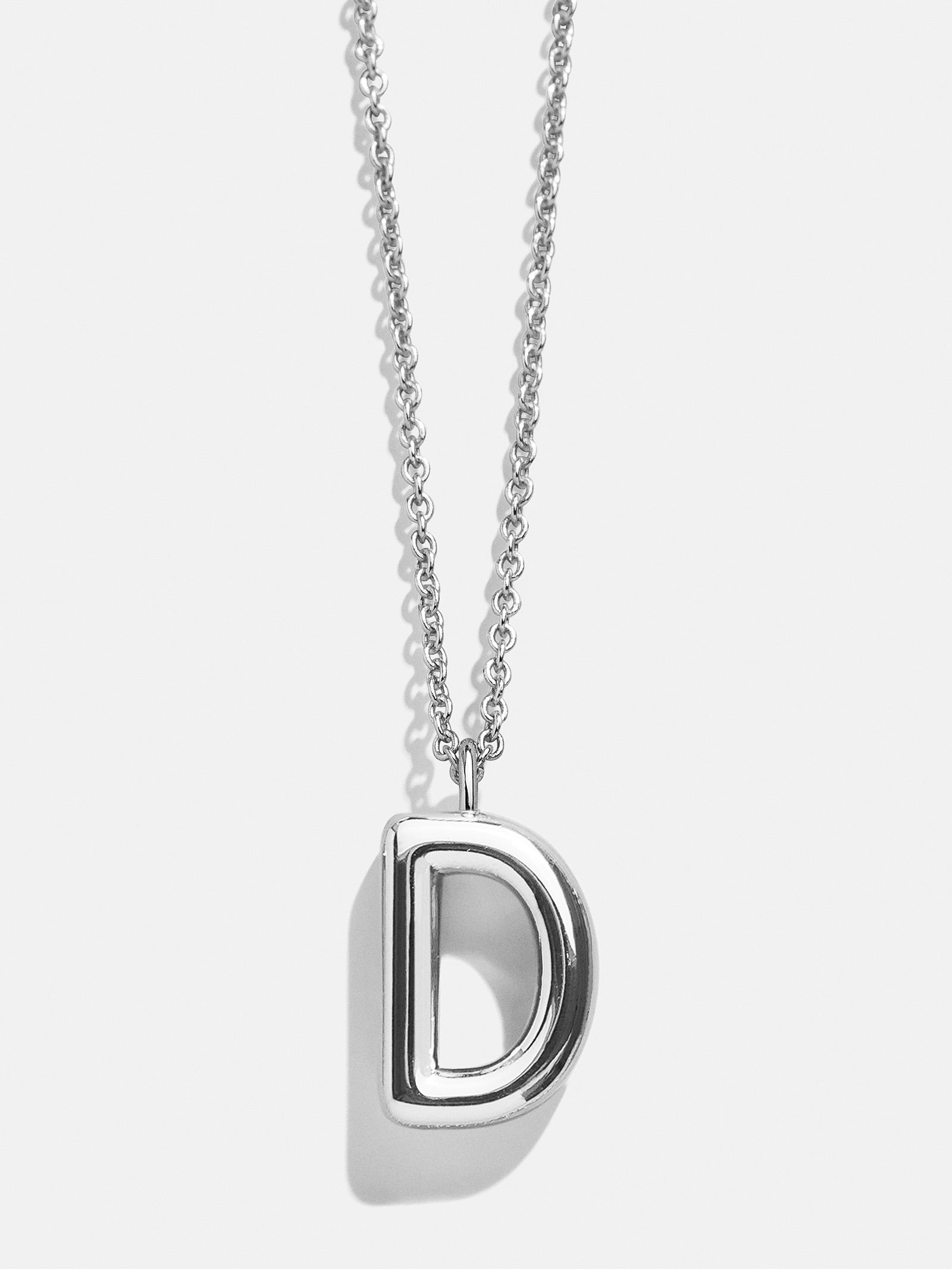 Premium Custom Silver Initial Necklace - Minimalist & Adjustable