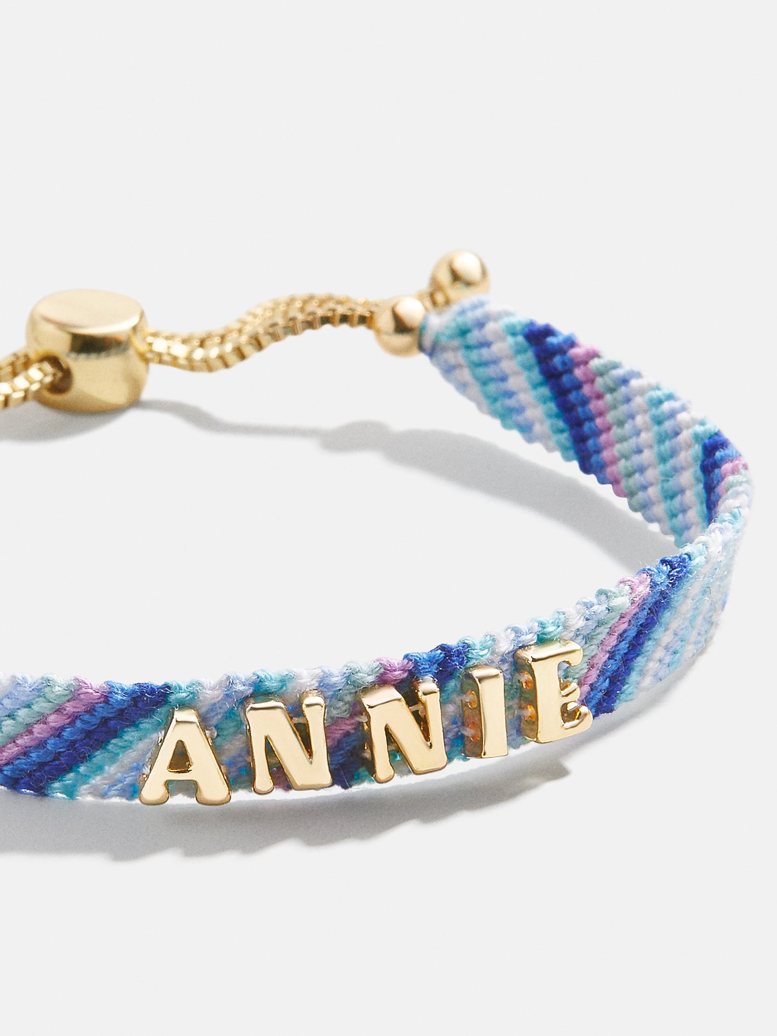 Ultimate Kids' Custom Woven Friendship Bracelet - Blue Ombre Stripe