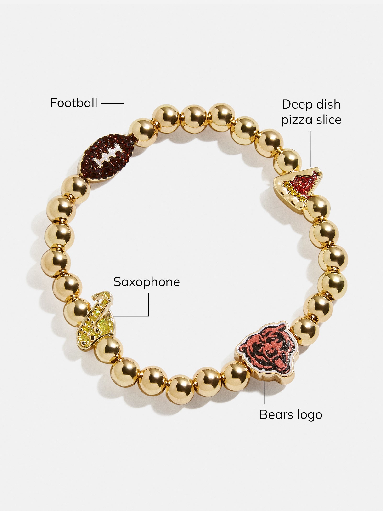 Premium Chicago Bears NFL Charm Bracelet - Ultimate Fan Accessory