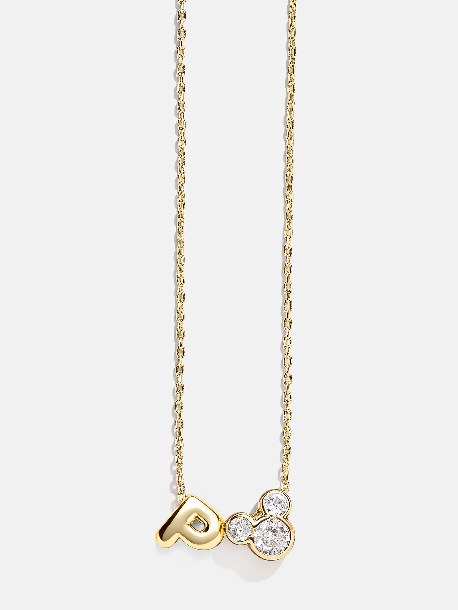 Premium Disney Mickey Mouse Initial Necklace - Gold/Pavé | Ultimate Disney Jewelry