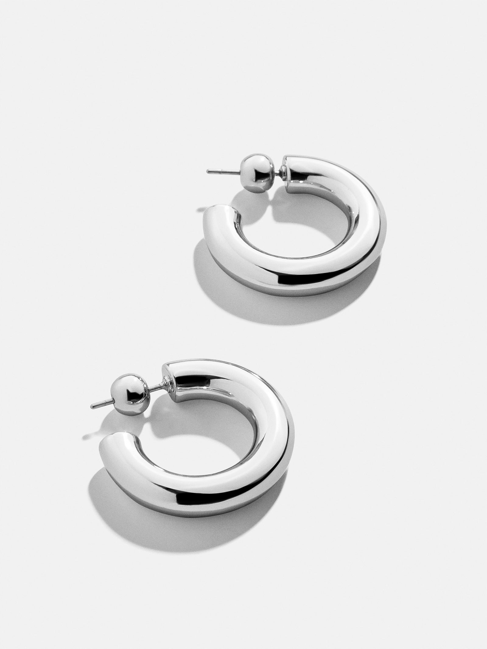 Premium Dalilah Silver Hoop Earrings - Ultimate Style Upgrade