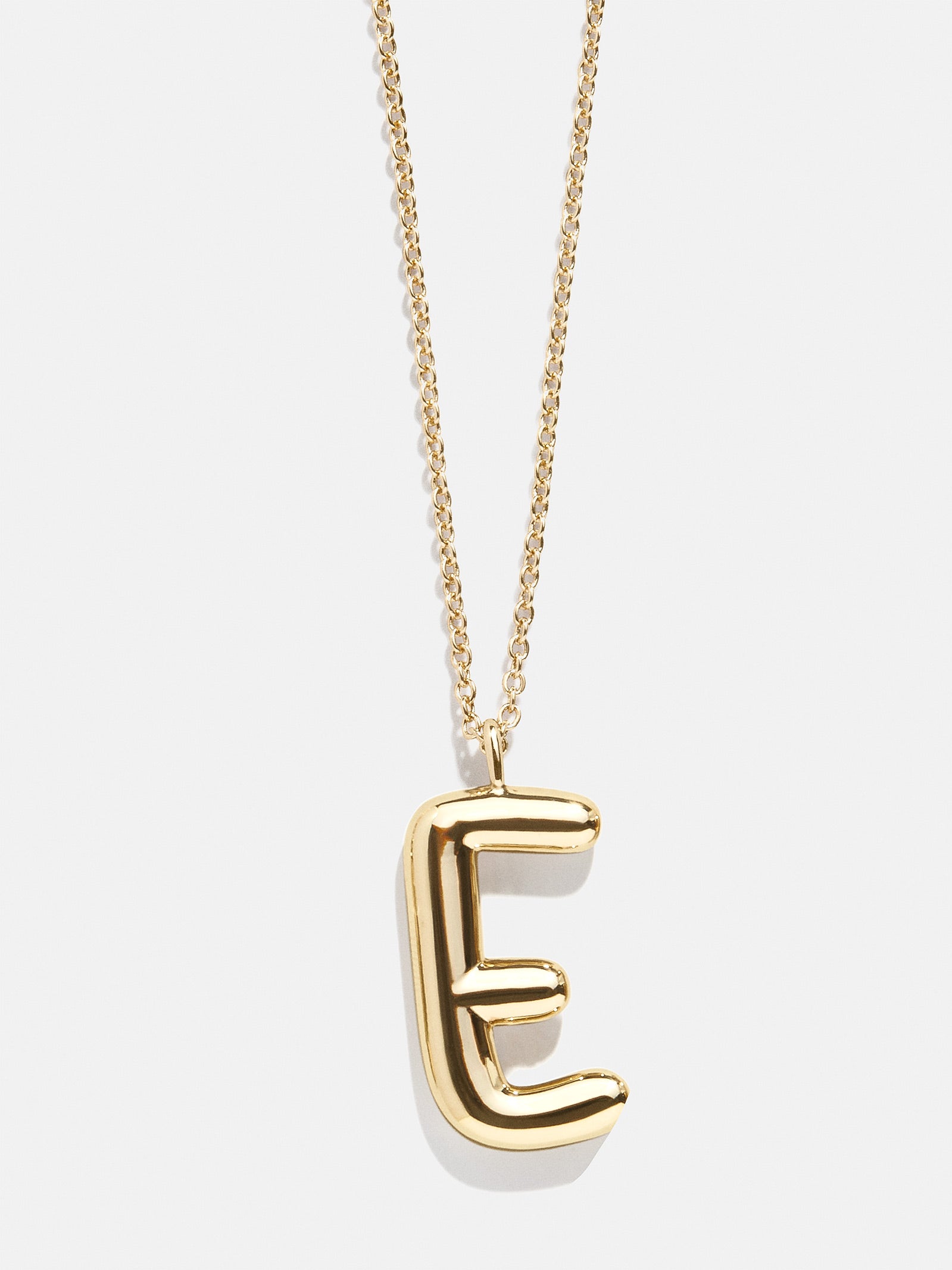 Premium 3D Bubble Script Initial Necklace - Modern Personalized Jewelry