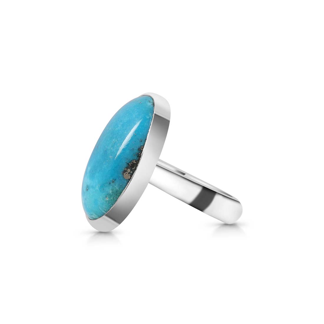 Premium Turquoise Statement Ring - TRQ-R-148 | Handcrafted Sterling Silver Jewelry