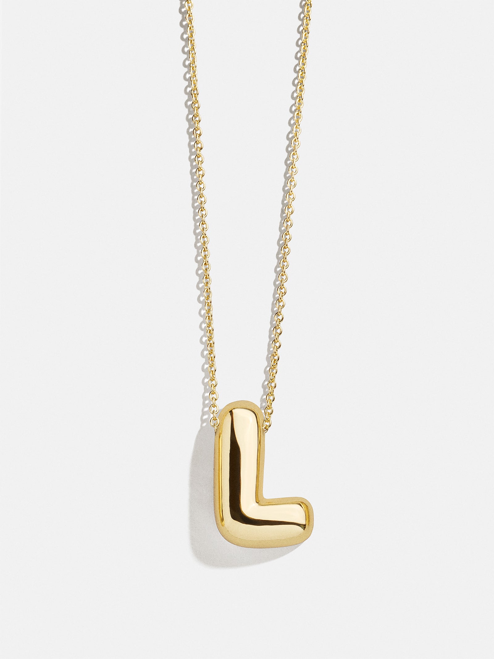 Premium Kids' Bubble Initial Necklace - Personalized Gold Charm