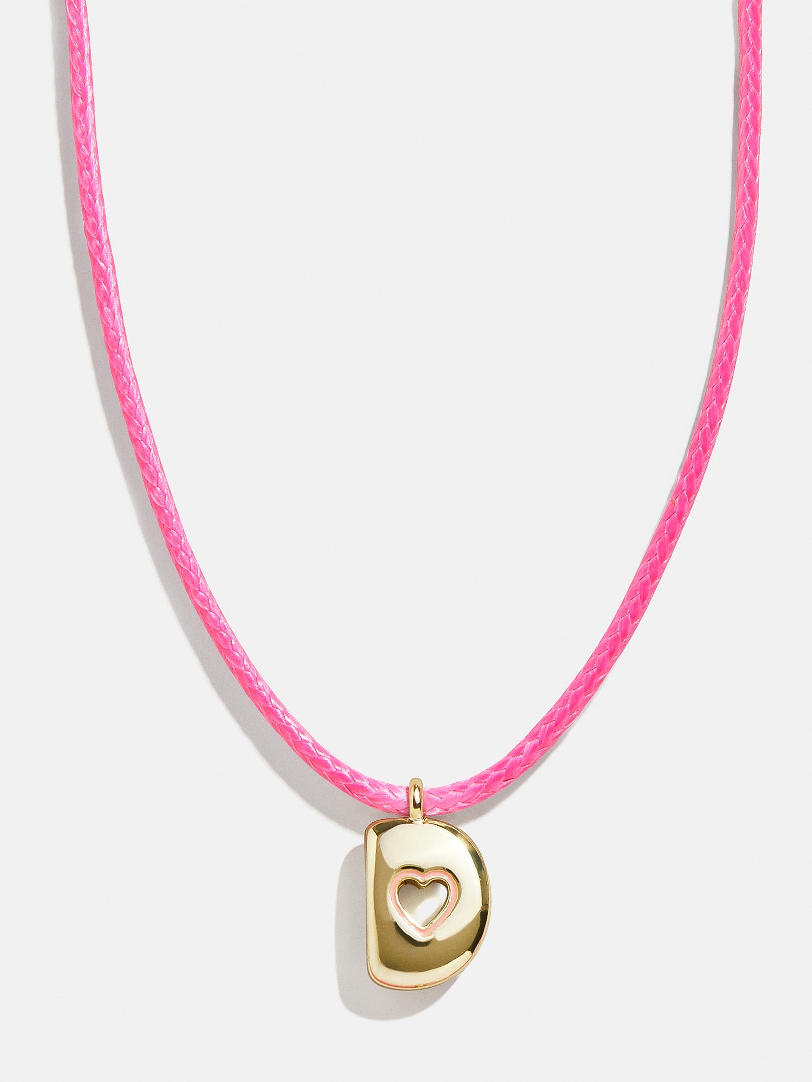 Premium Personalized Kids Initial Necklace - Light Pink