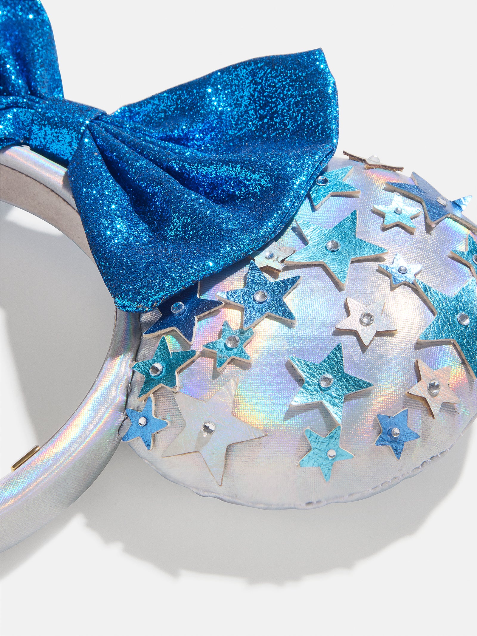 Disney Minnie Mouse Ultimate Star Ears Headband - Blue & Silver Sparkle