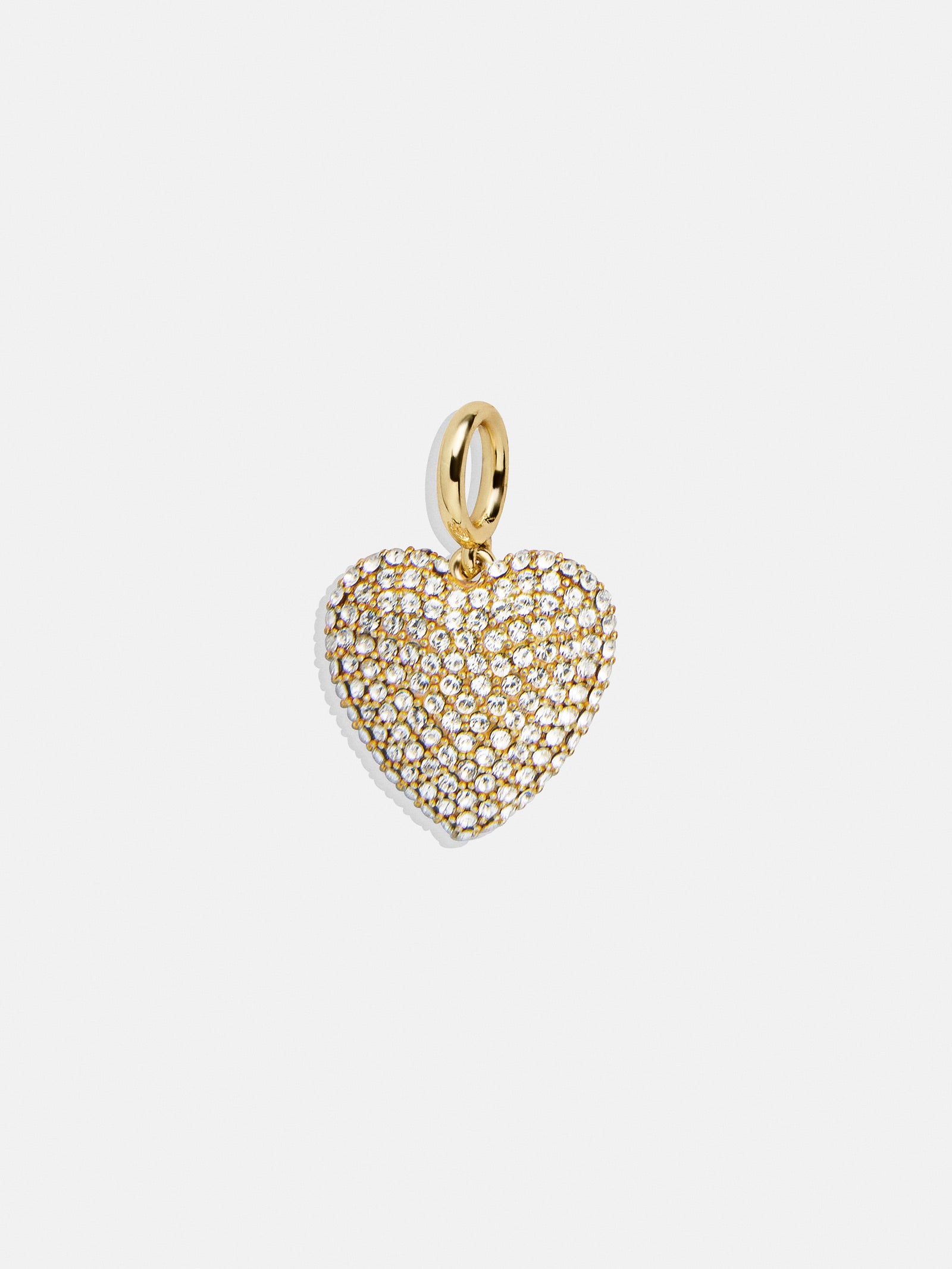 Premium Heart Cluster Charm - Ultimate Puffy Pave Necklace