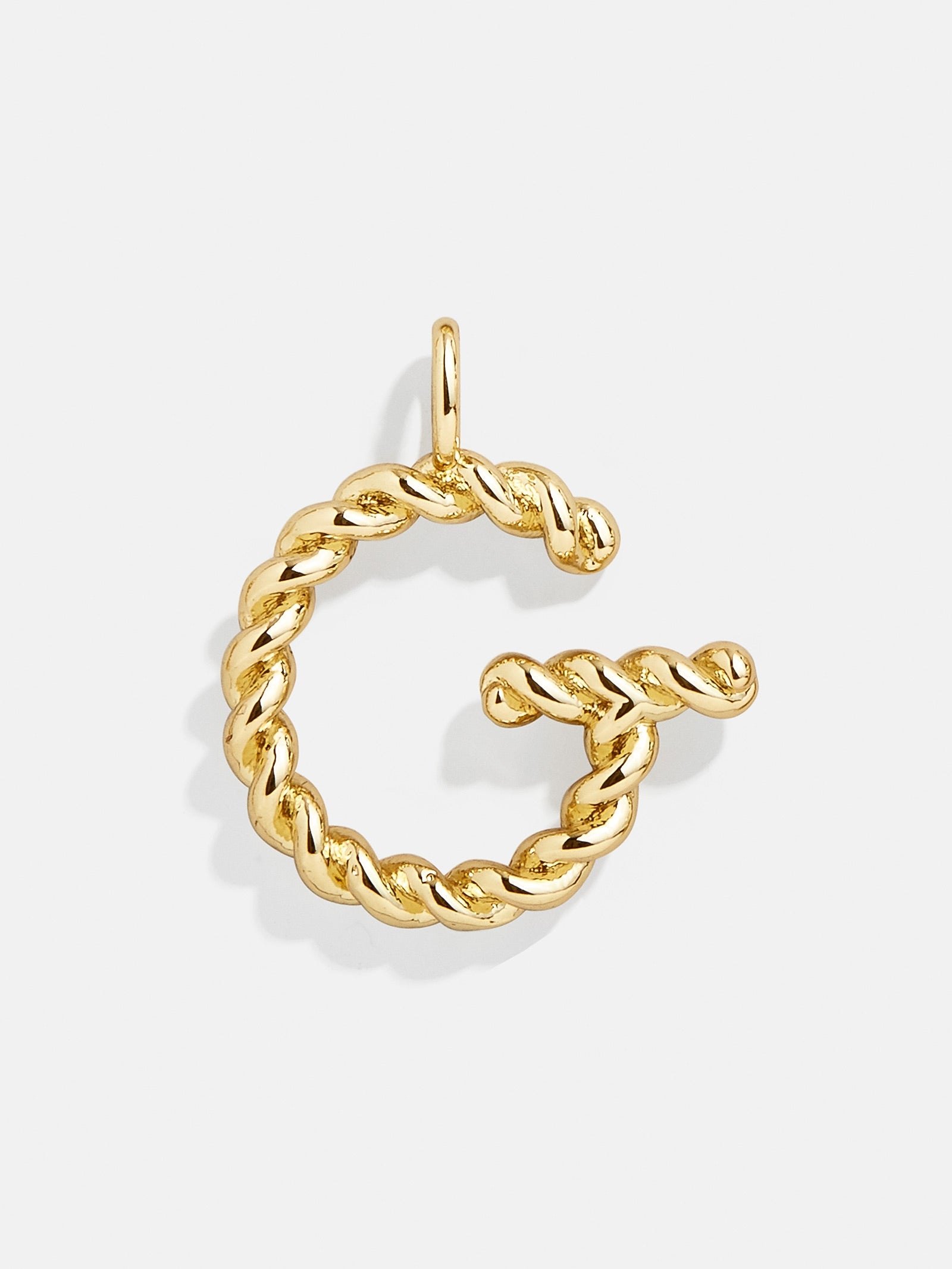 Premium Jupiter Charm - Modern Gold Twisted Initial Pendant