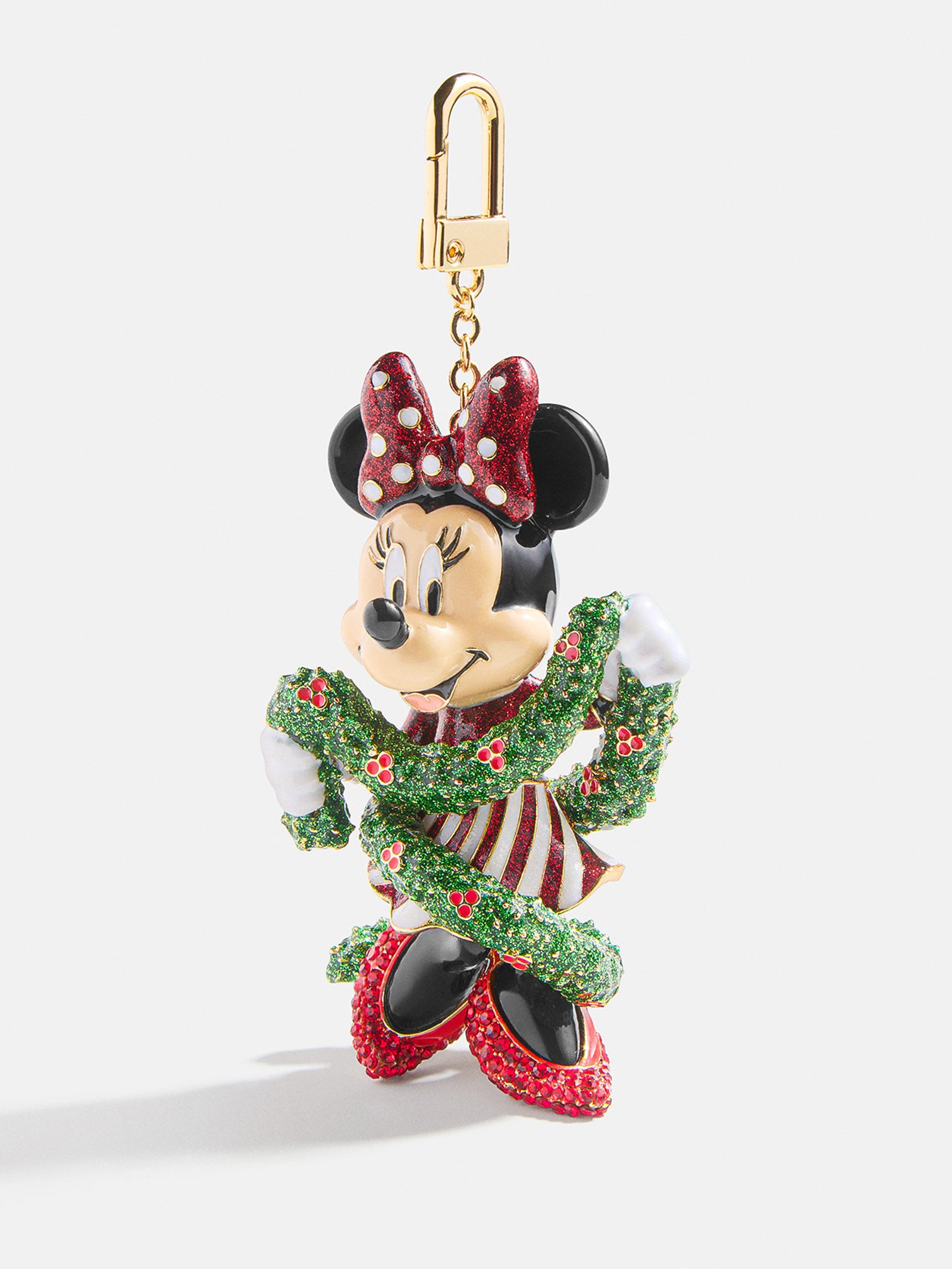 Premium Disney Minnie Mouse Tangled Up Bag Charm - Holiday Edition