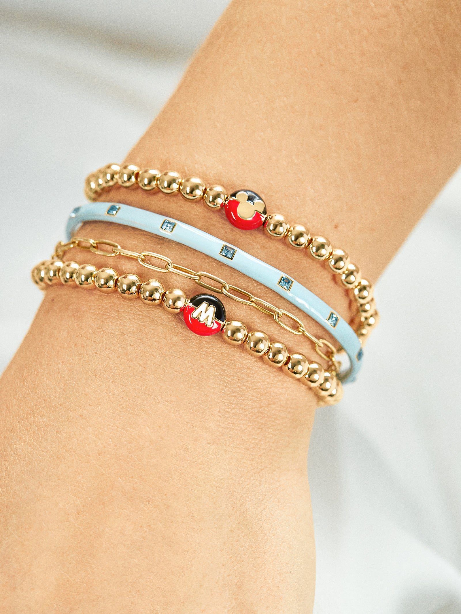 Premium Mickey Initial Pisa Bracelet - Ultimate Disney Style