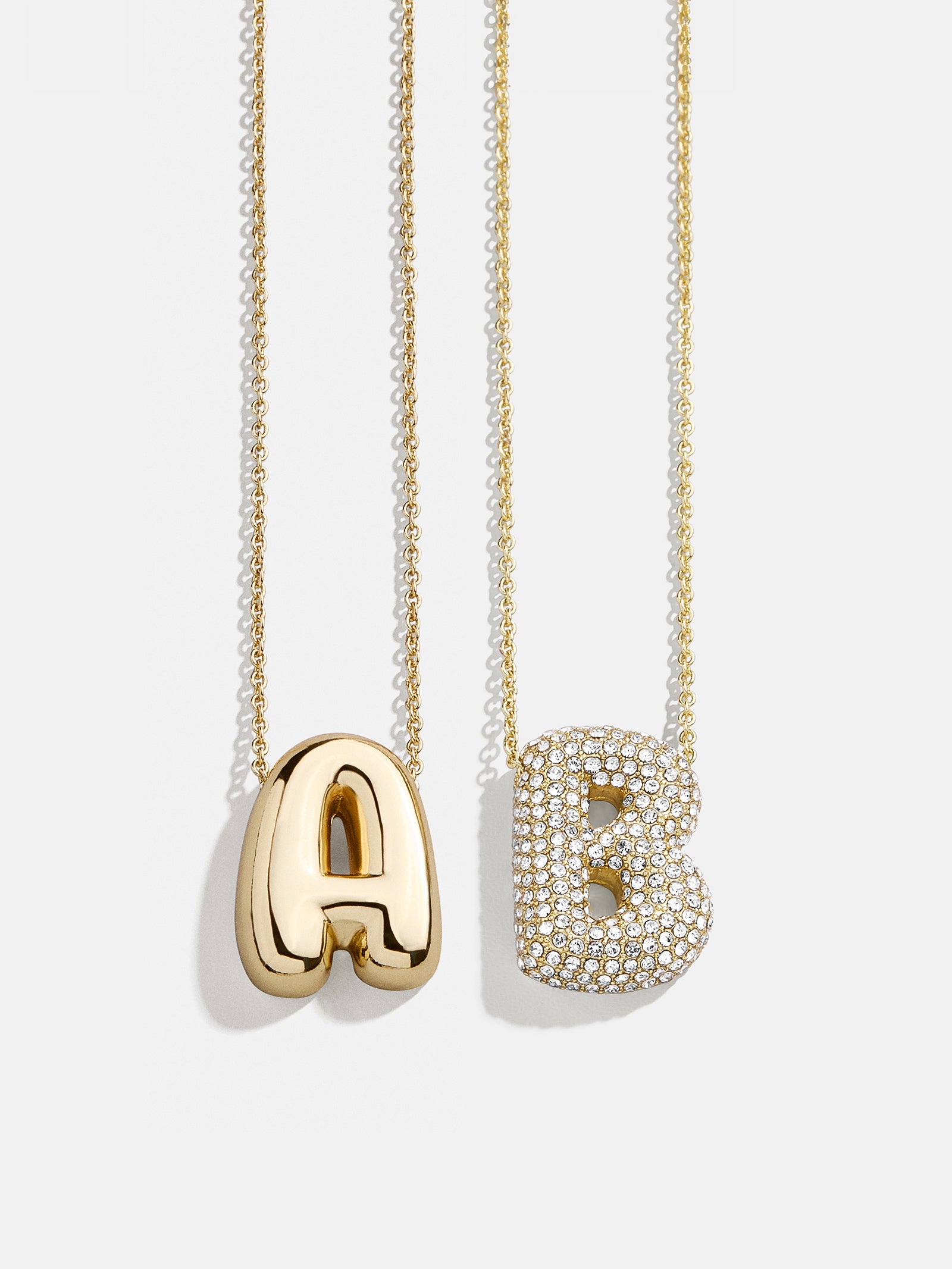 Premium Kids' Bubble Initial Necklace - Personalized Gold Charm