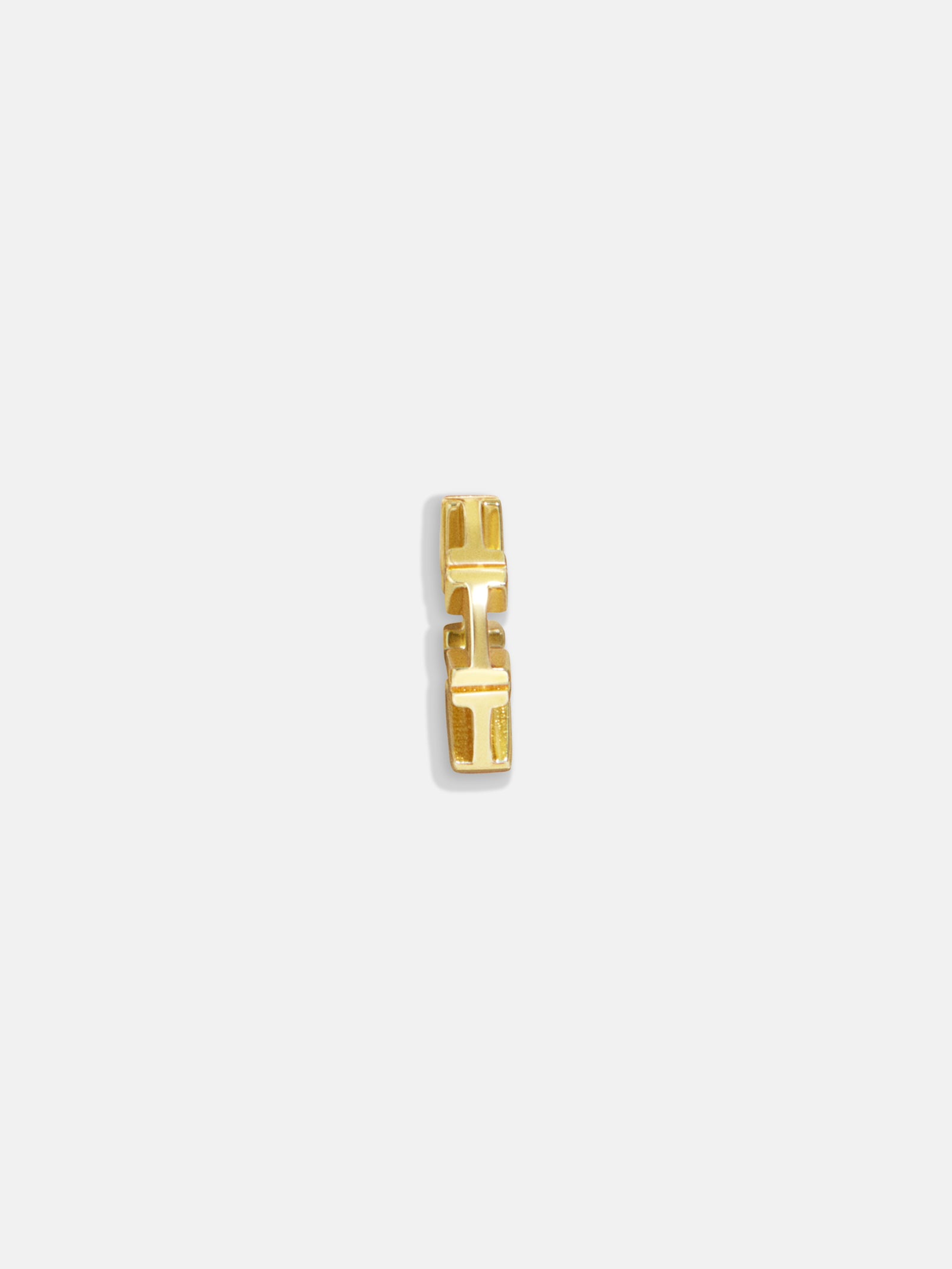 Premium Gold Initial Bead Charm - I | Personalized Elegance