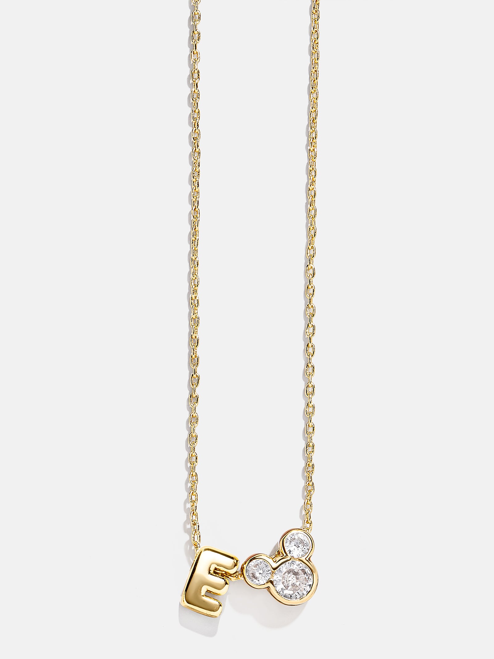 Premium Disney Mickey Mouse Initial Necklace - Gold/Pavé | Ultimate Disney Jewelry