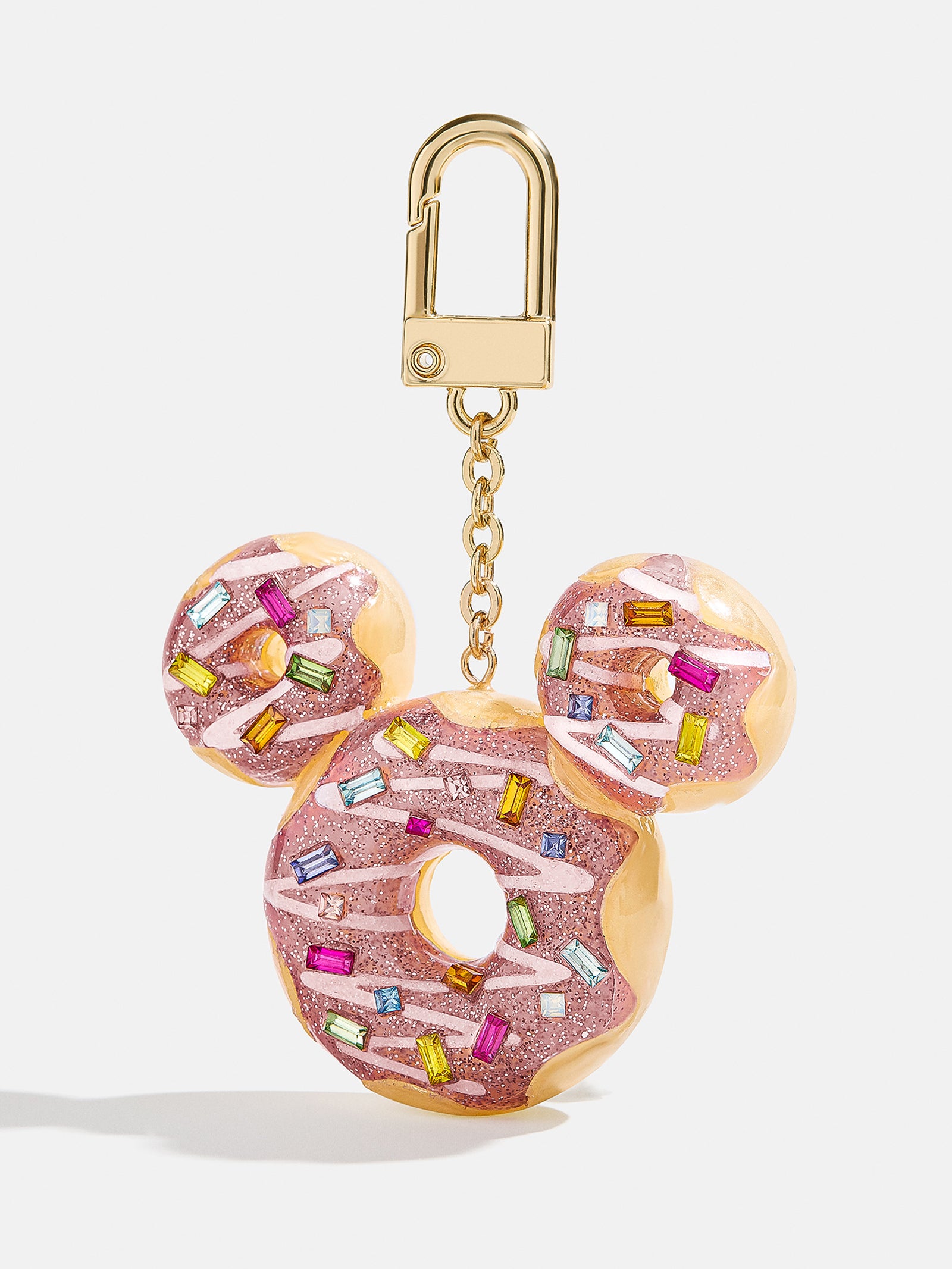 Premium Mickey Mouse Disney Donut Bag Charm - Ultimate Disney Pink Donut Keychain