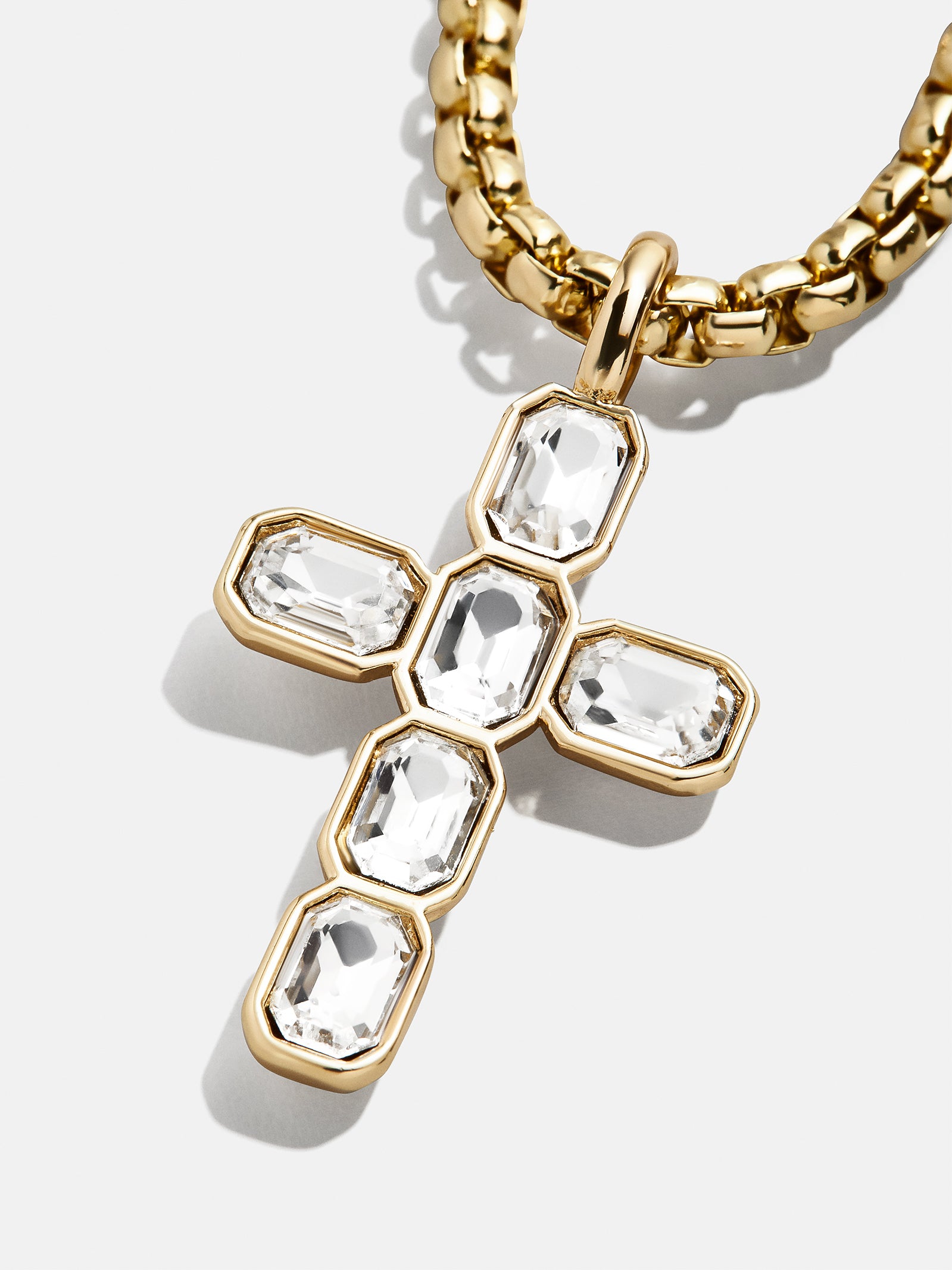 Premium Mara Cross Necklace - Bezel Crystal Design