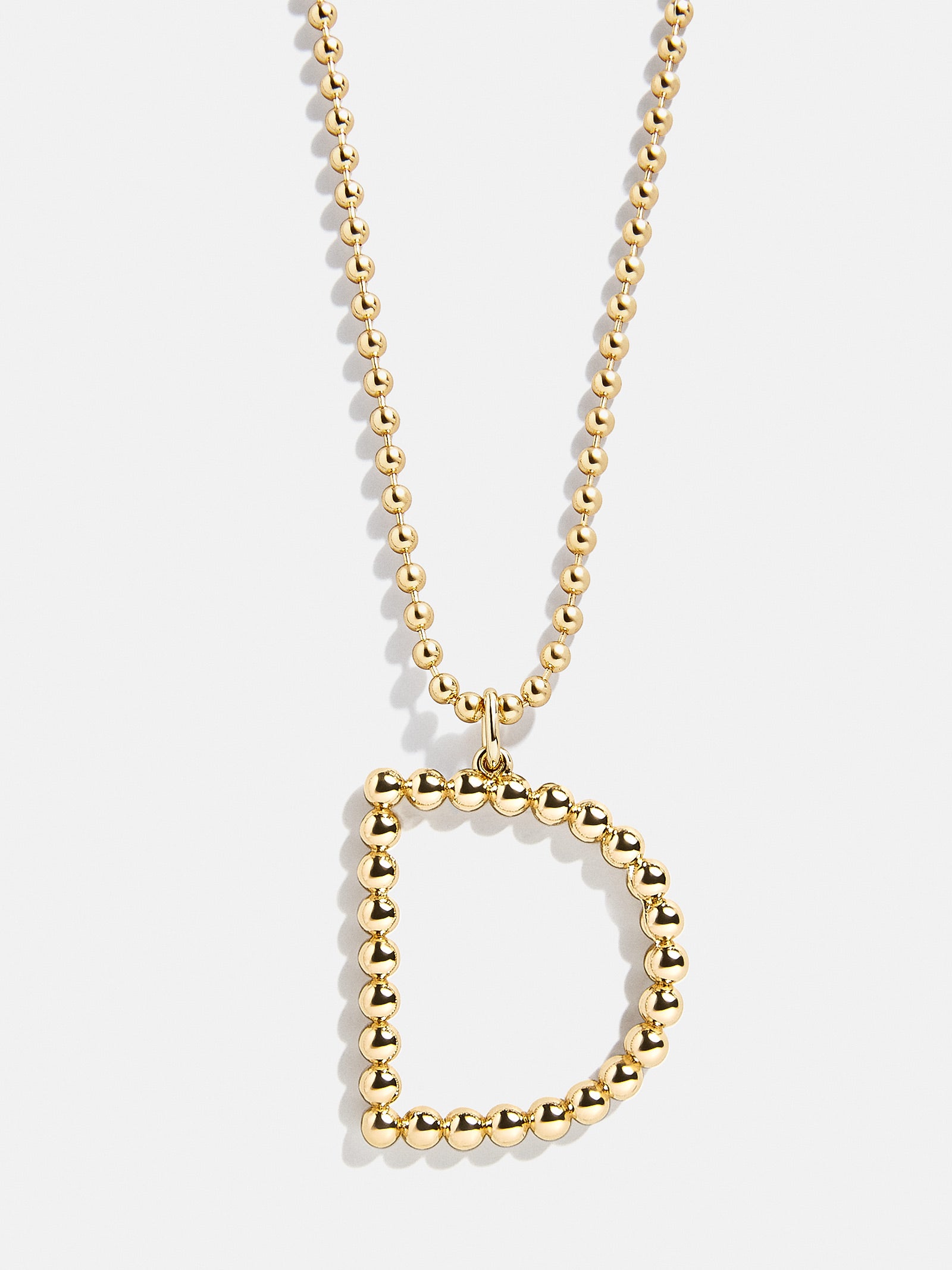 Ultimate Oversized Pisa Initial Necklace - Premium Gold