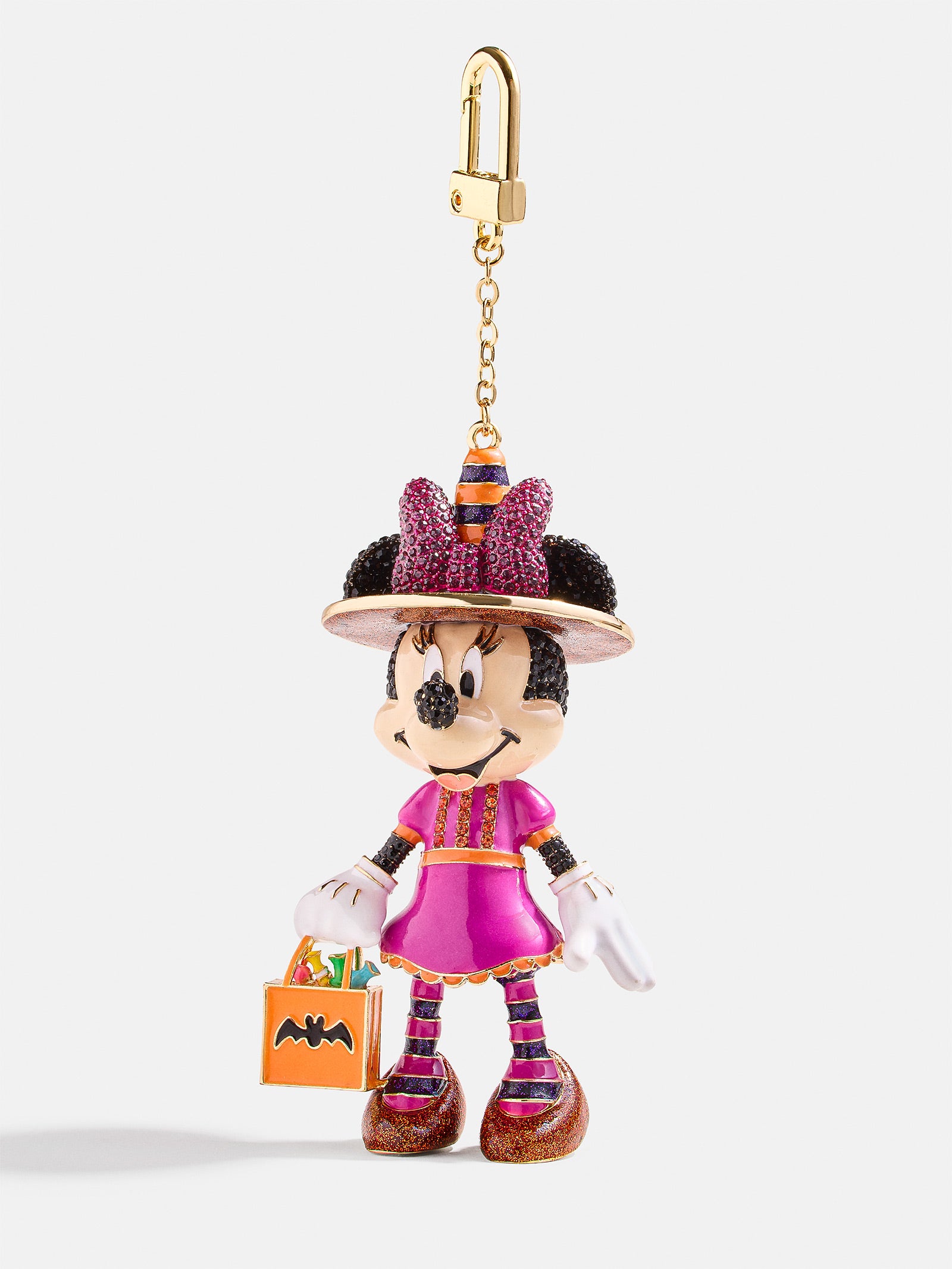 Premium Minnie Mouse Glow-in-the-Dark Trick or Treat Bag Charm - Disney Official