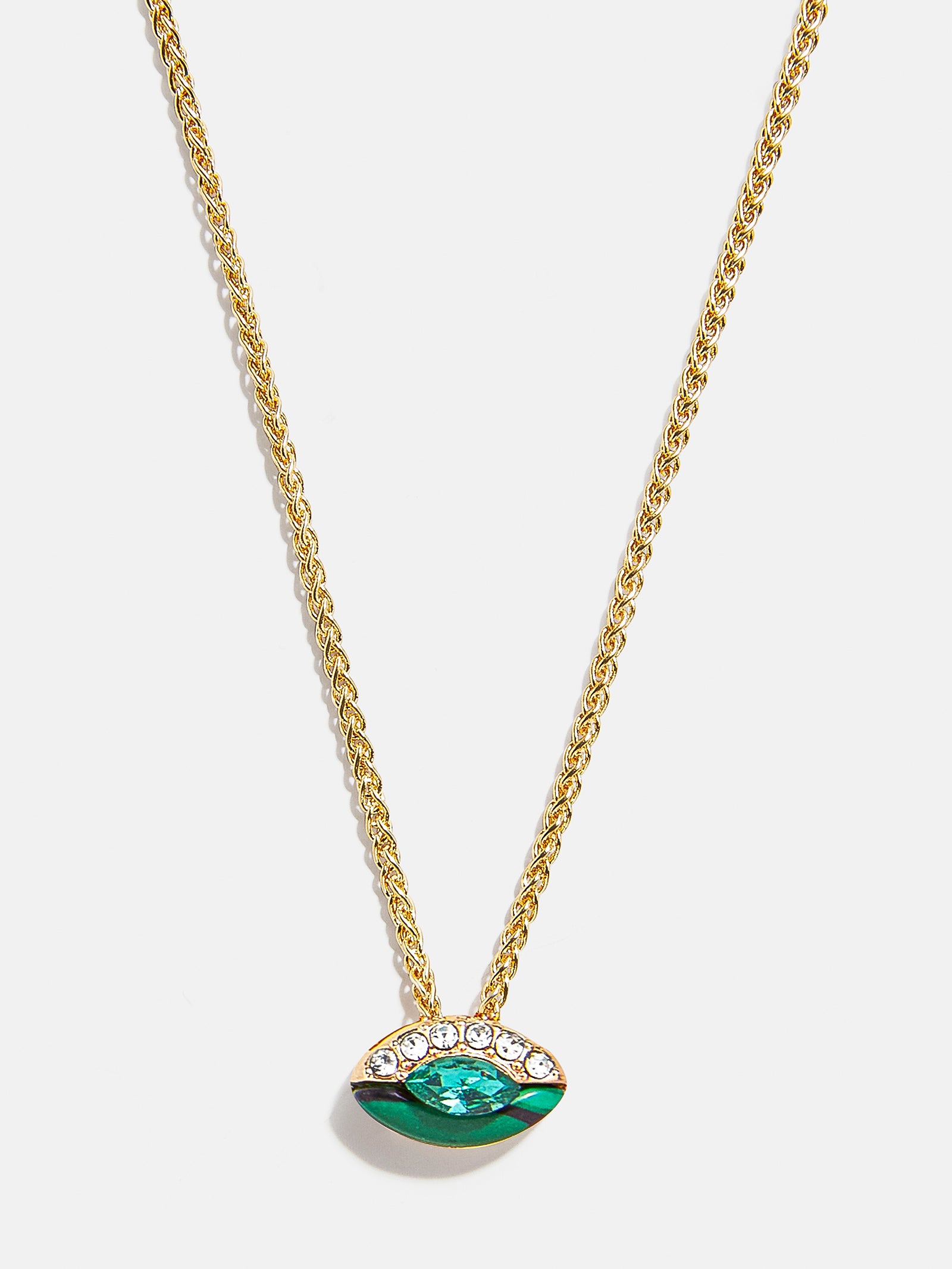 Premium Clove Emerald Birthstone Necklace - Modern Elegance