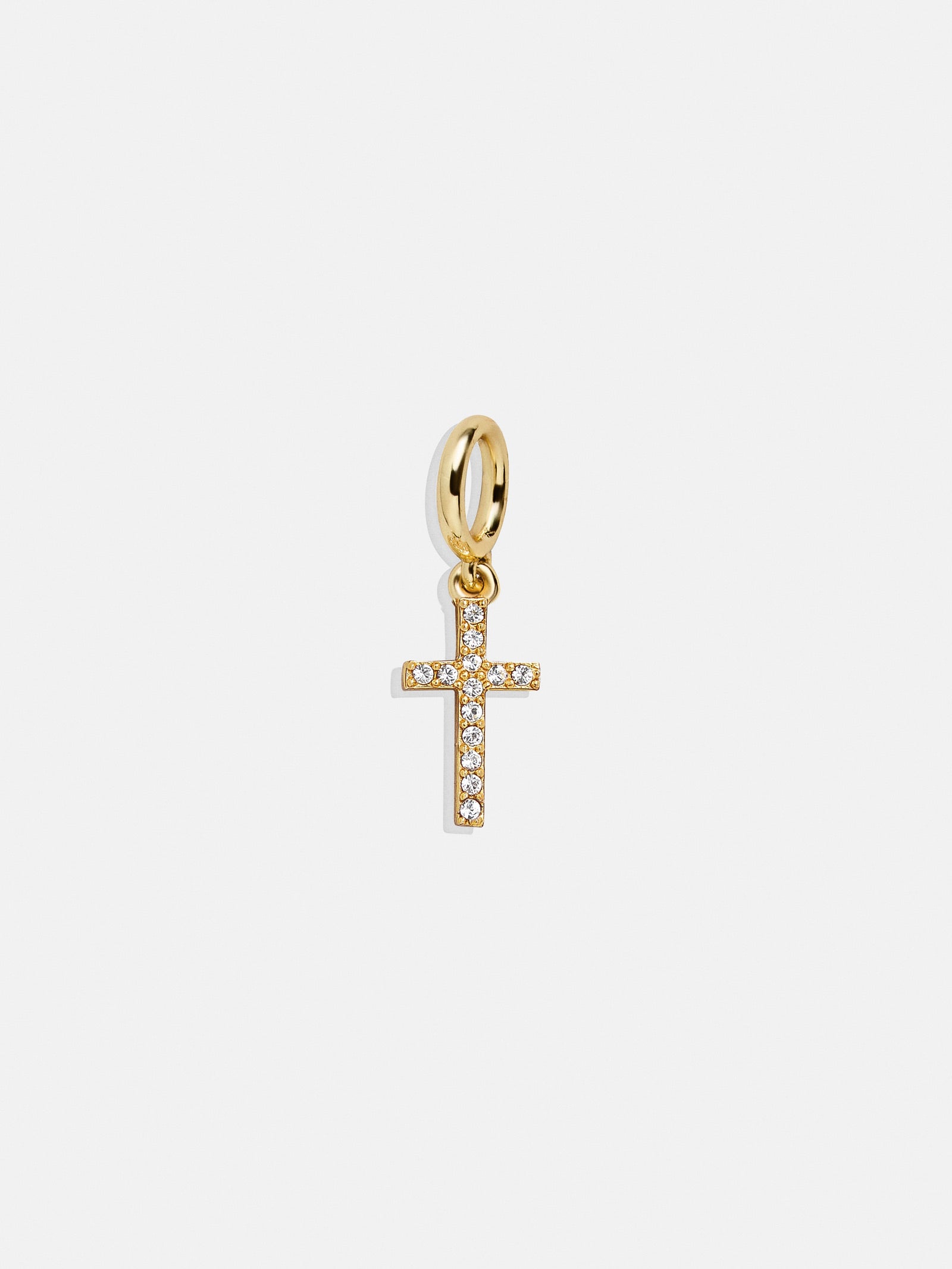 Premium Faith Cluster Charm - Pave Cross Necklace