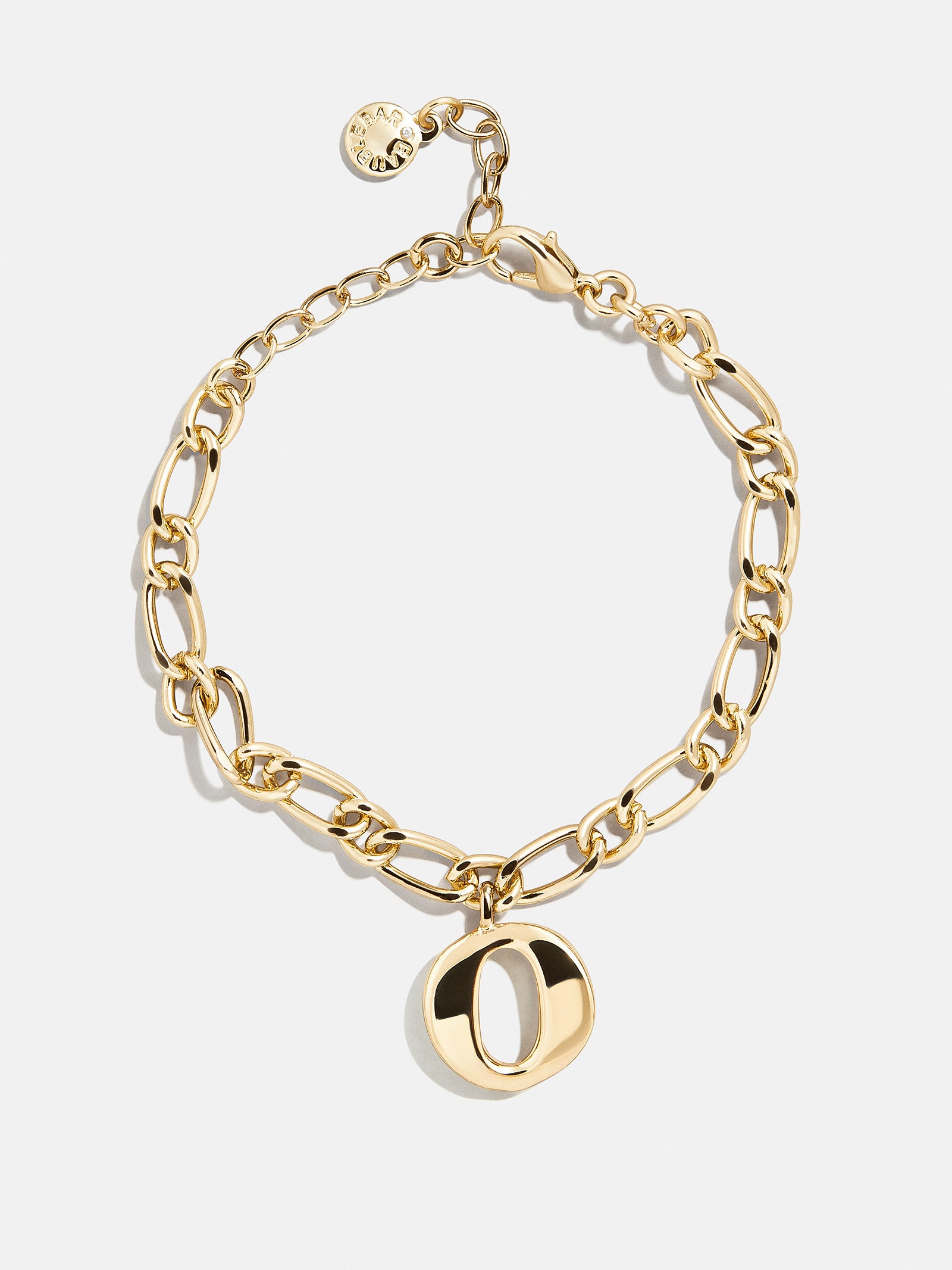 Premium Chunky Initial Charm Bracelet - Gold