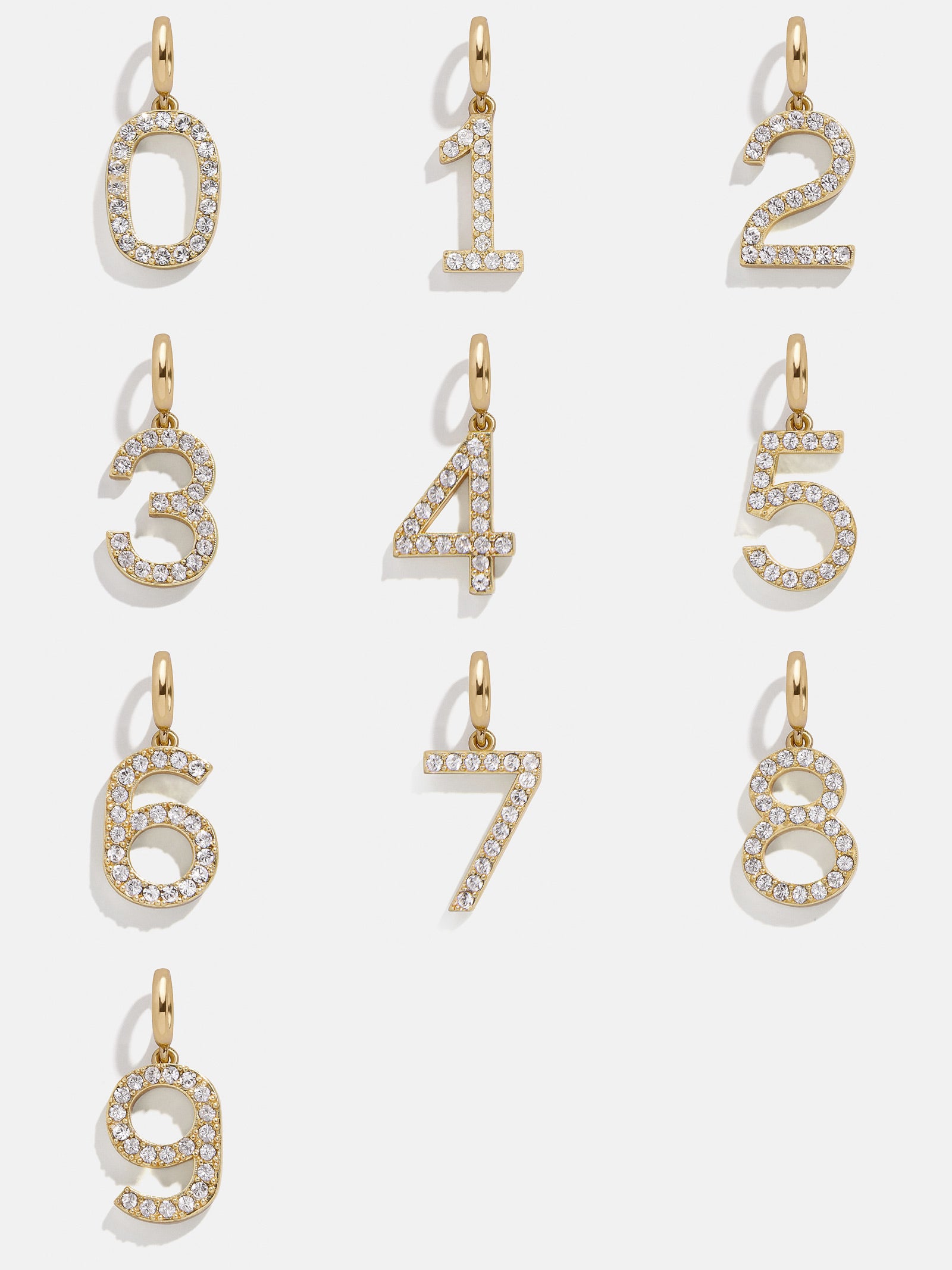 Ultimate Pavé Number Cluster Charm - Modern Layering Essential