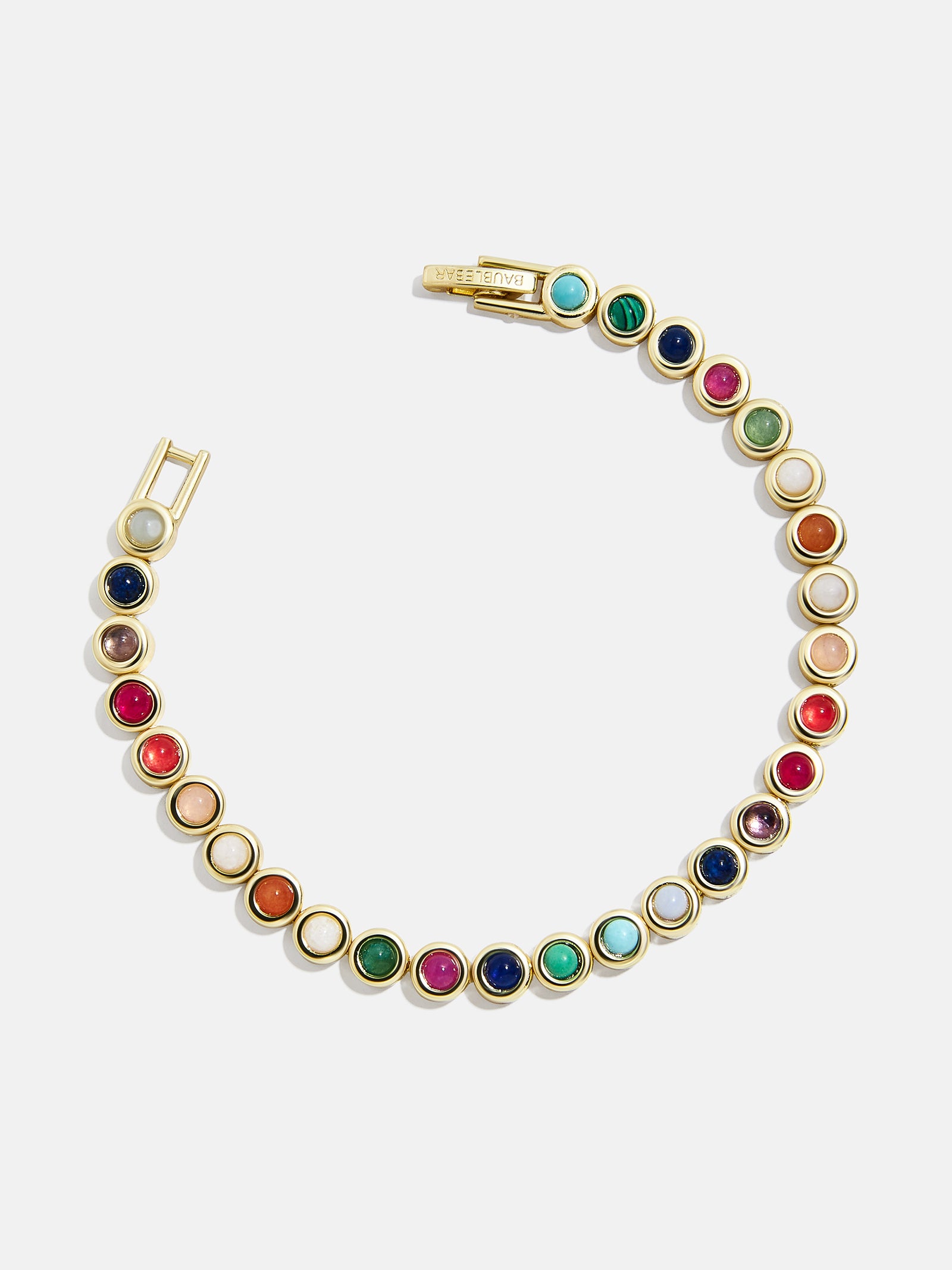 Premium Nina Semi-Precious Tennis Bracelet - Multi-Color